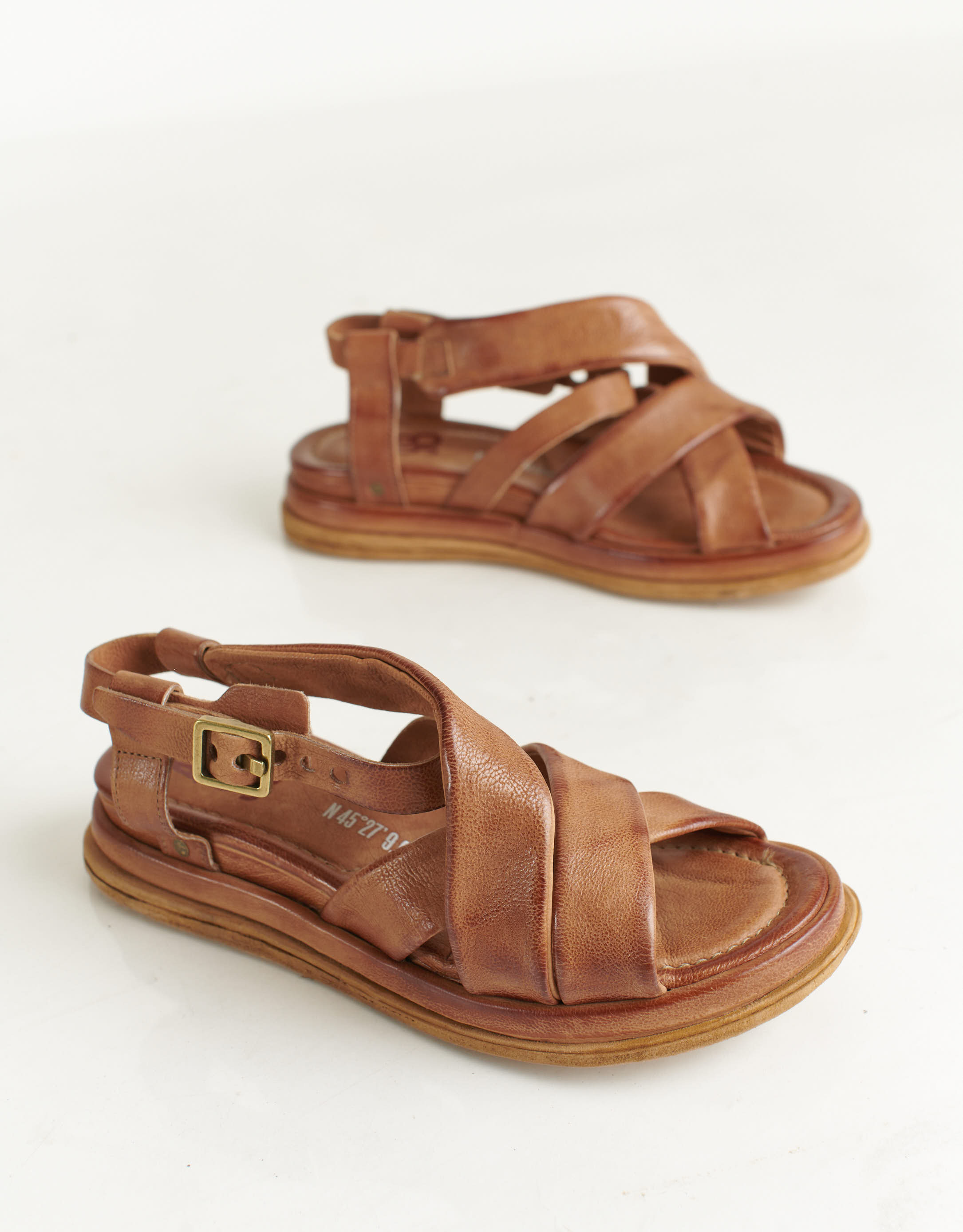 נעלי נשים - A.S. 98 - סנדלי איקס SPOON - חום2