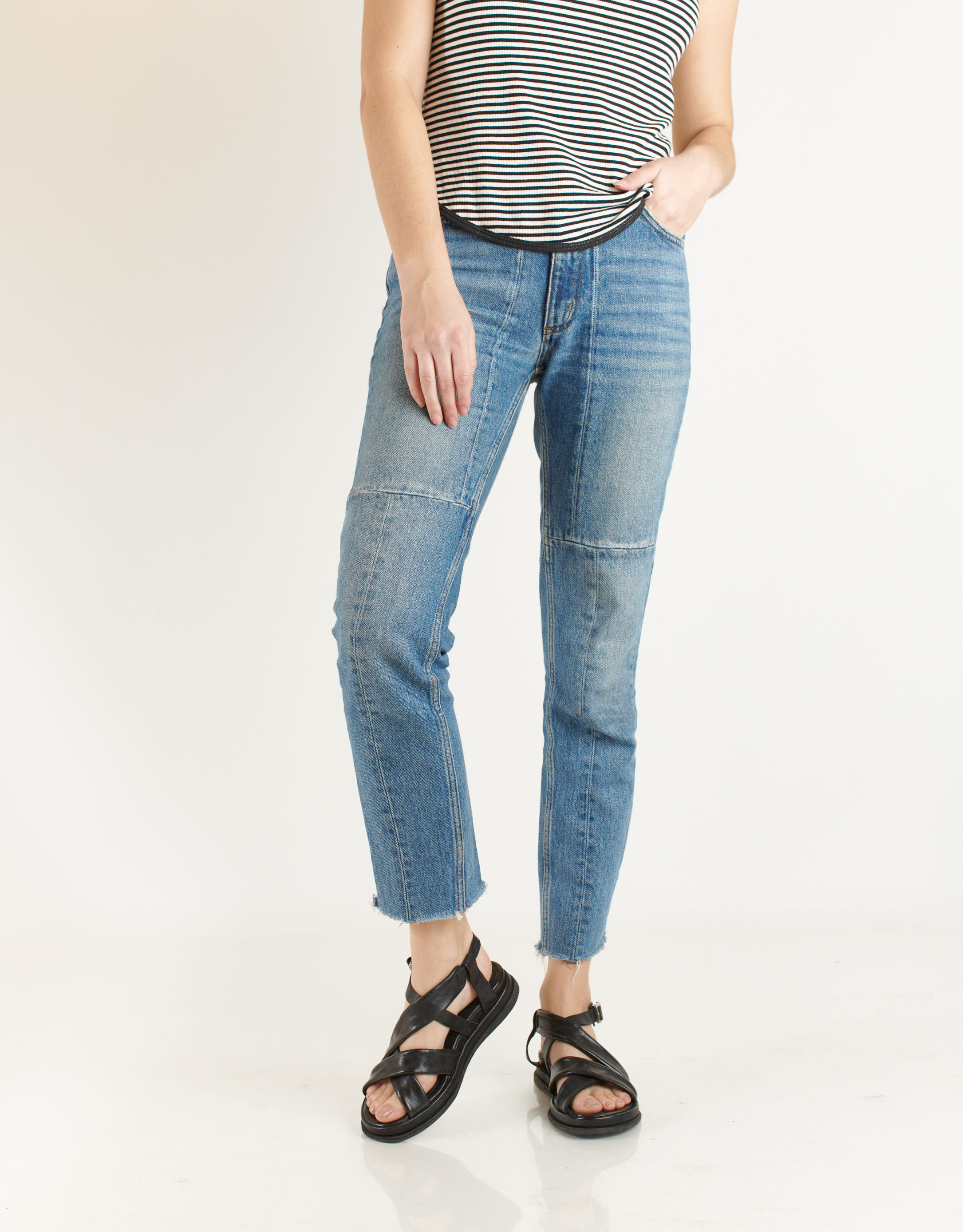 נעלי נשים - A.S. 98 - סנדלי איקס SPOON - שחור2