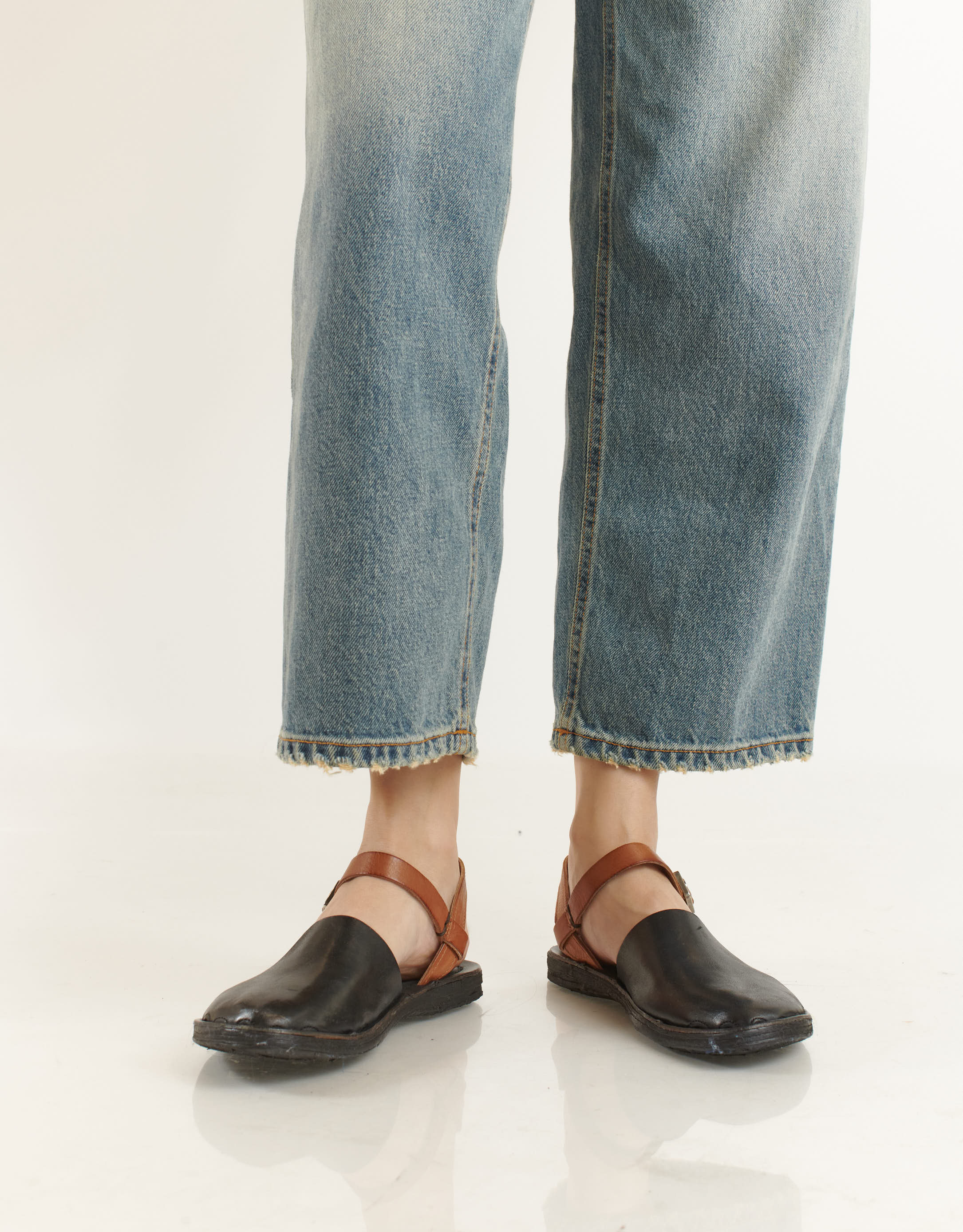 נעלי נשים - A.S. 98 - סנדלים משולבים RAMOS - שחור3