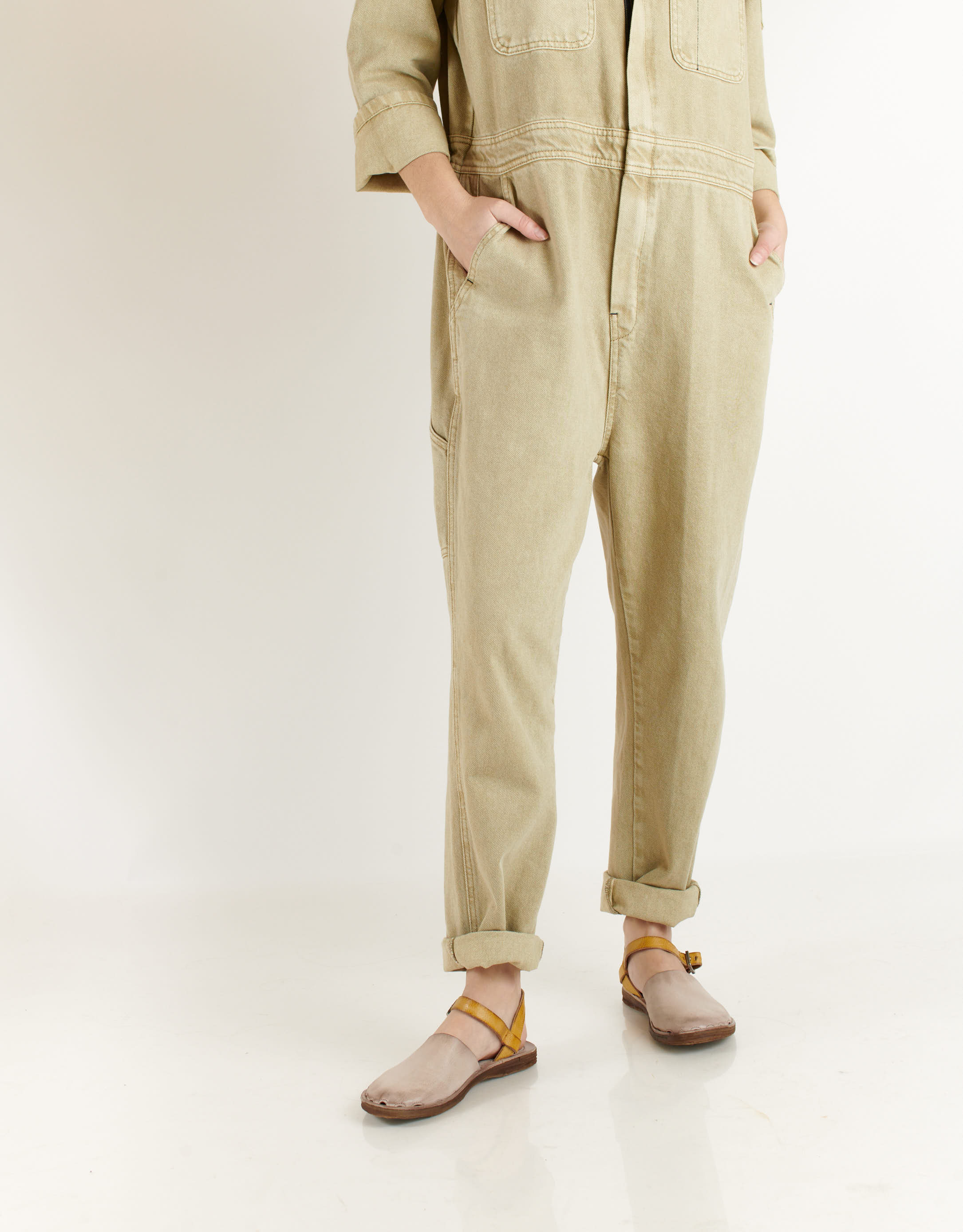 נעלי נשים - A.S. 98 - סנדלים משולבים RAMOS - בז'4