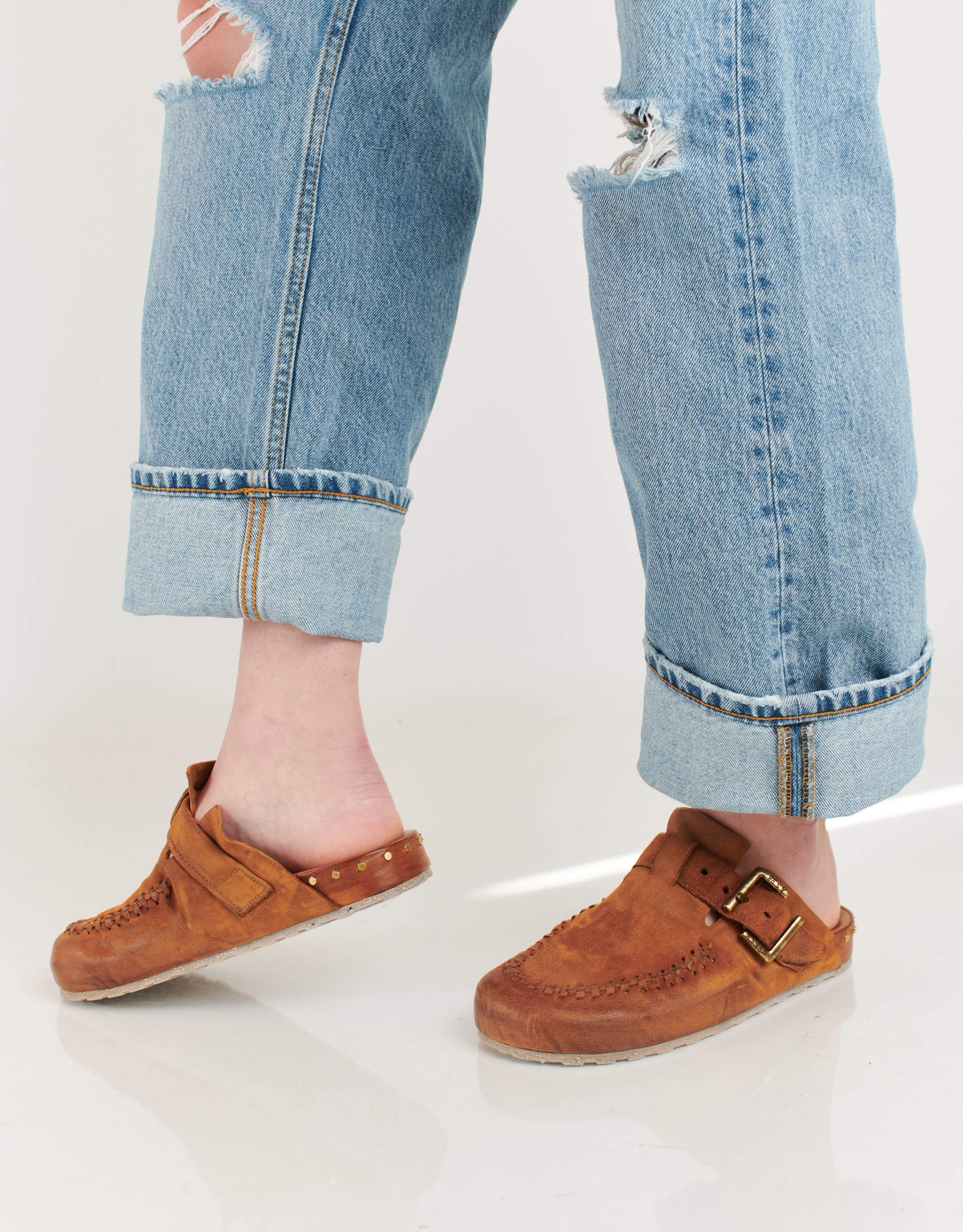 נעלי נשים - A.S. 98 - כפכפים סגורים ELISIR - חום3