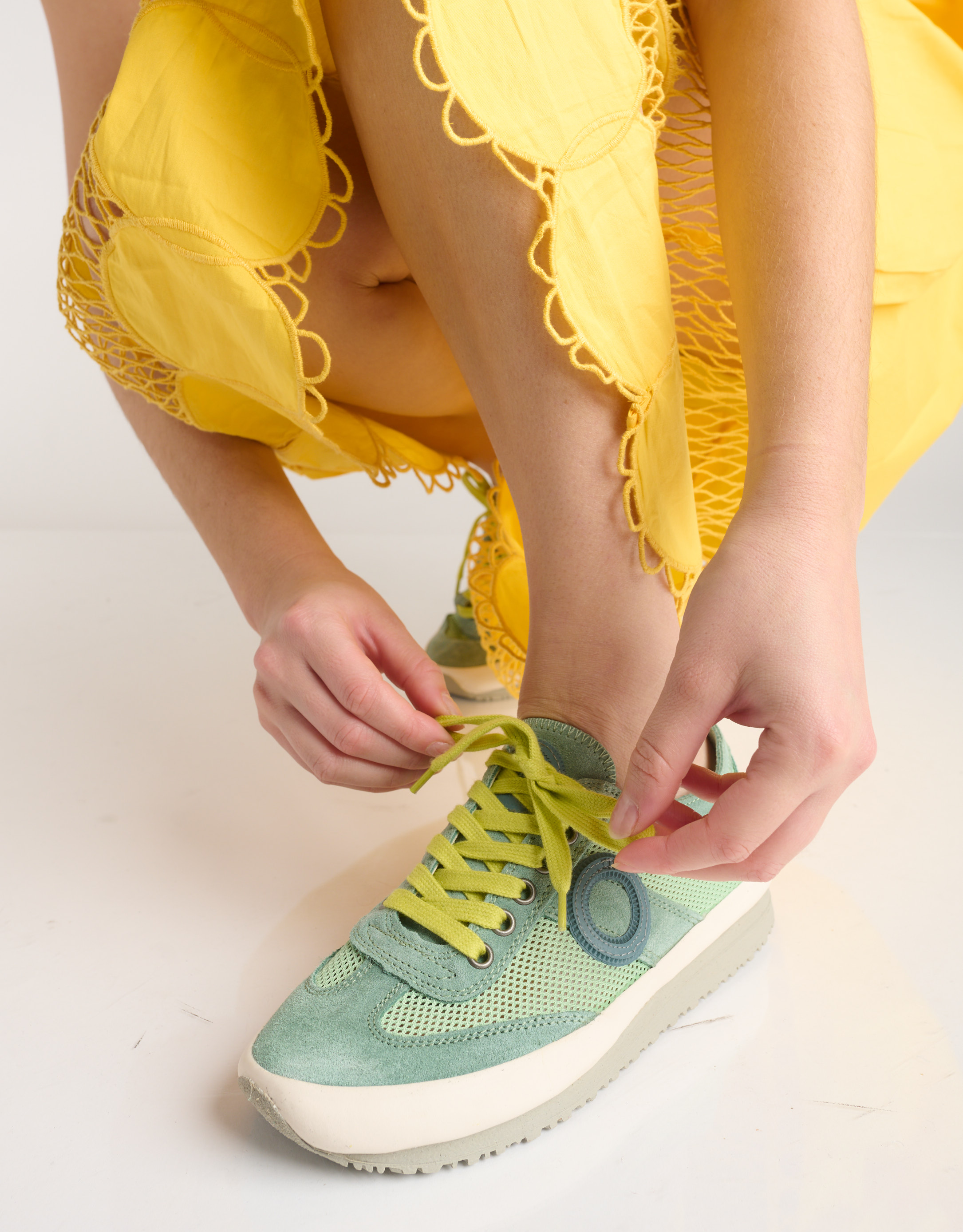 נעלי נשים - Aro - סניקרס JOANETA PLUS - ירוק2