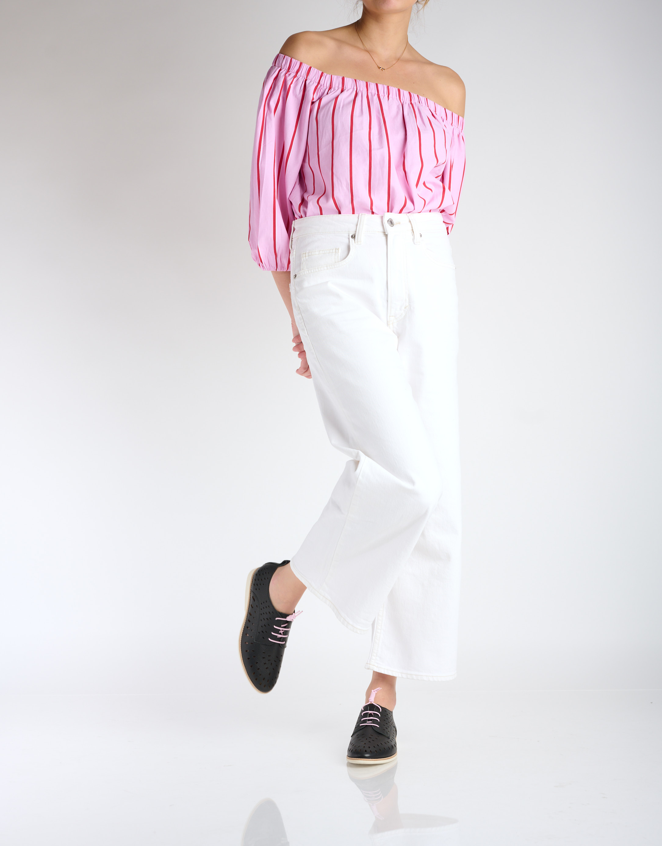 נעלי נשים - Rollie - נעלי עור DERBY LAZER - שחור2