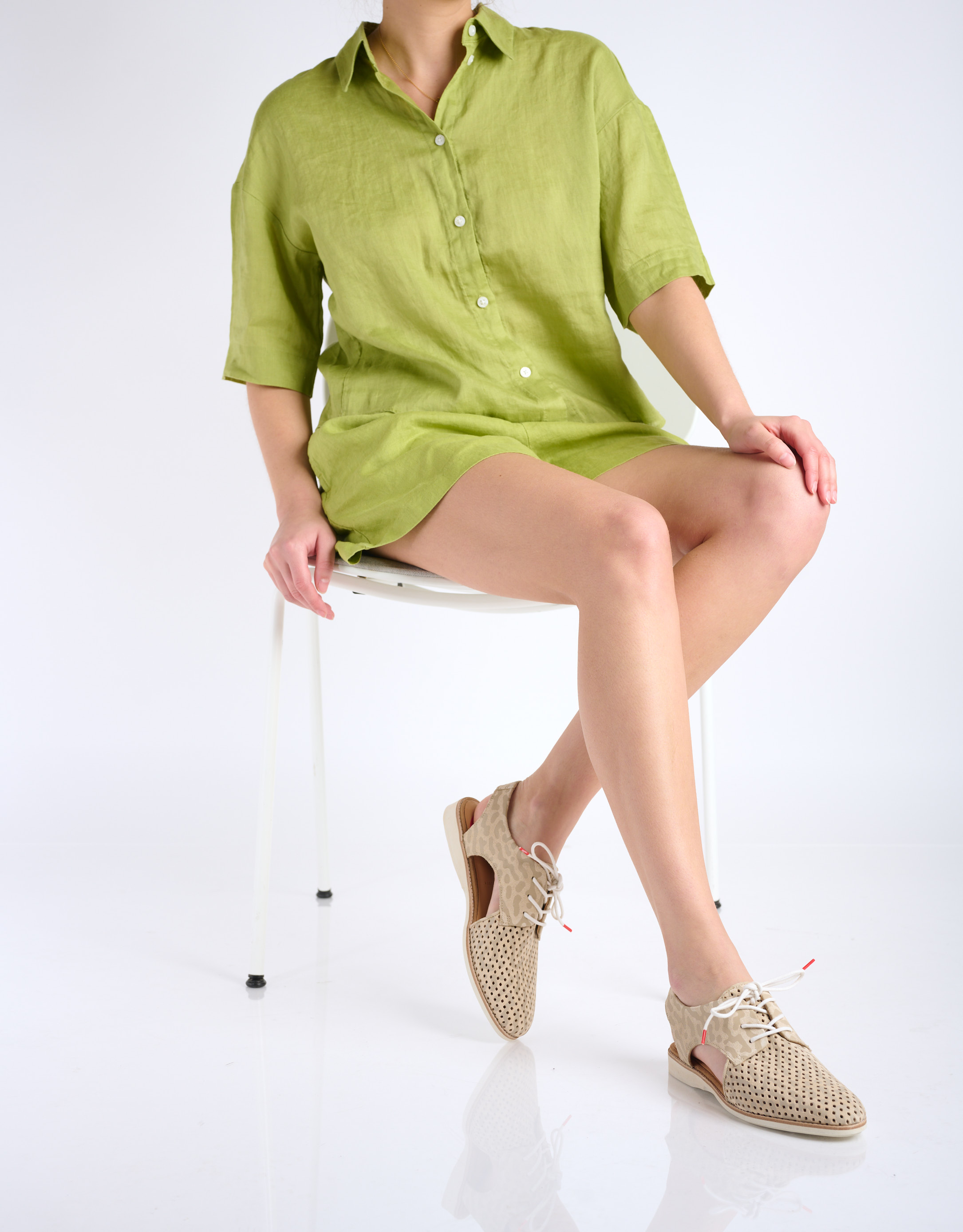 נעלי נשים - Rollie - סנדלים משולבים SLINGBACK - בז'2