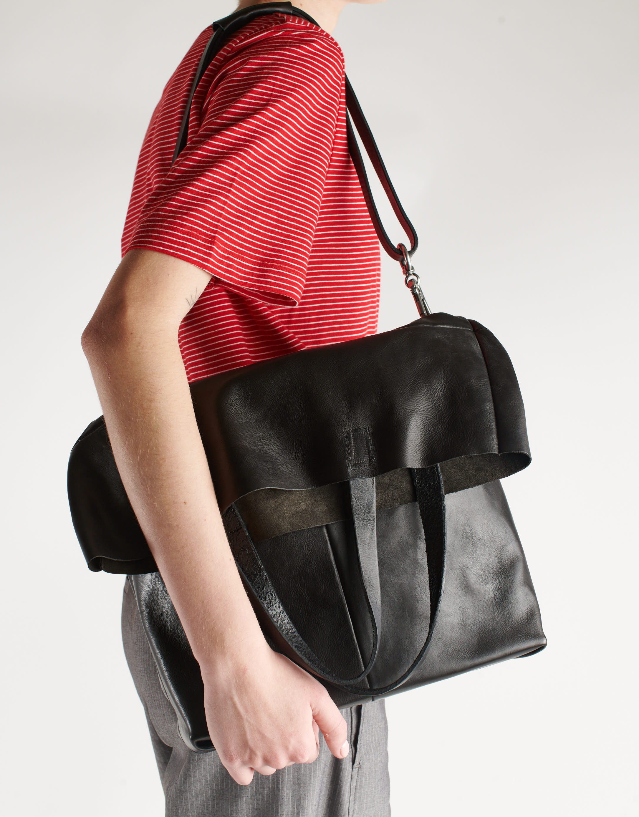 נעלי נשים - A.S. 98 - תיק עור STEFANIA - שחור2