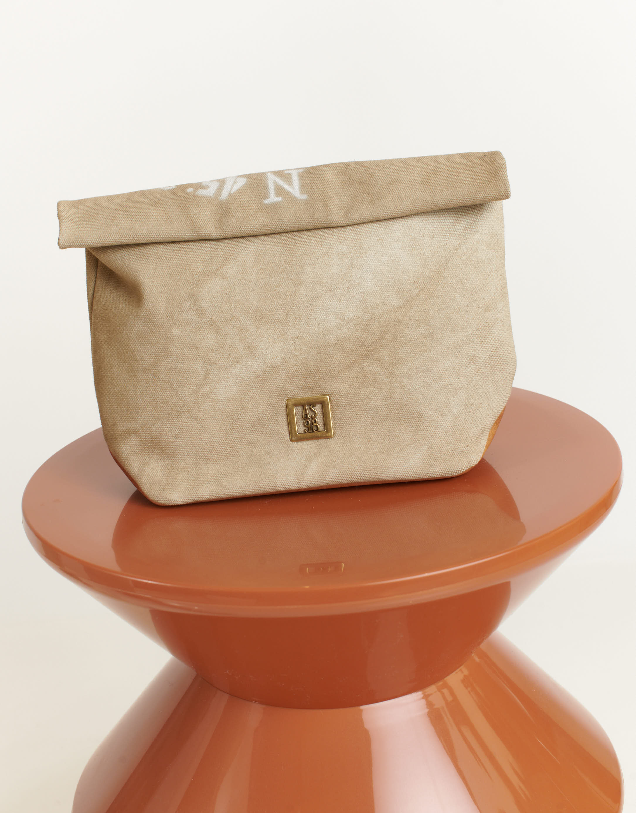 נעלי נשים - A.S. 98 - תיק קלאץ' PERLA - בז'2