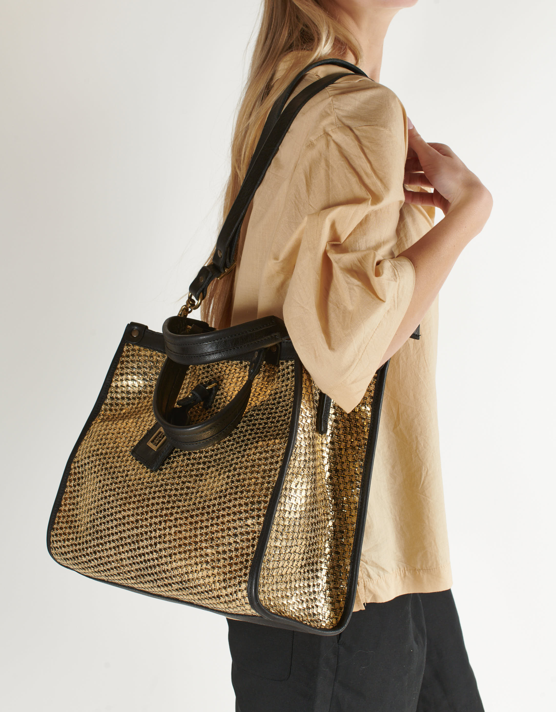 נעלי נשים - A.S. 98 - תיק צד ORNELLA - זהב3