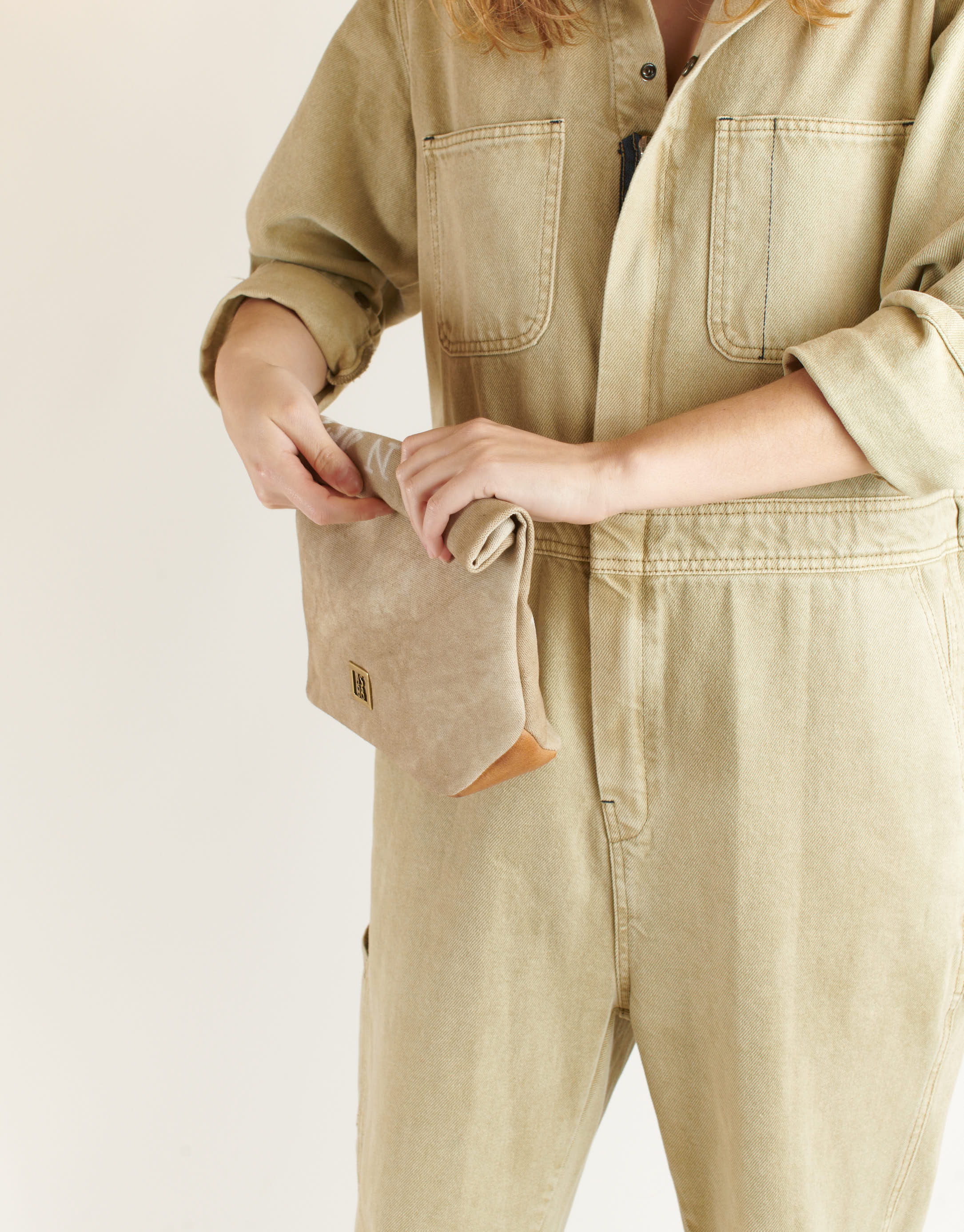 נעלי נשים - A.S. 98 - תיק קלאץ' PERLA - בז'4