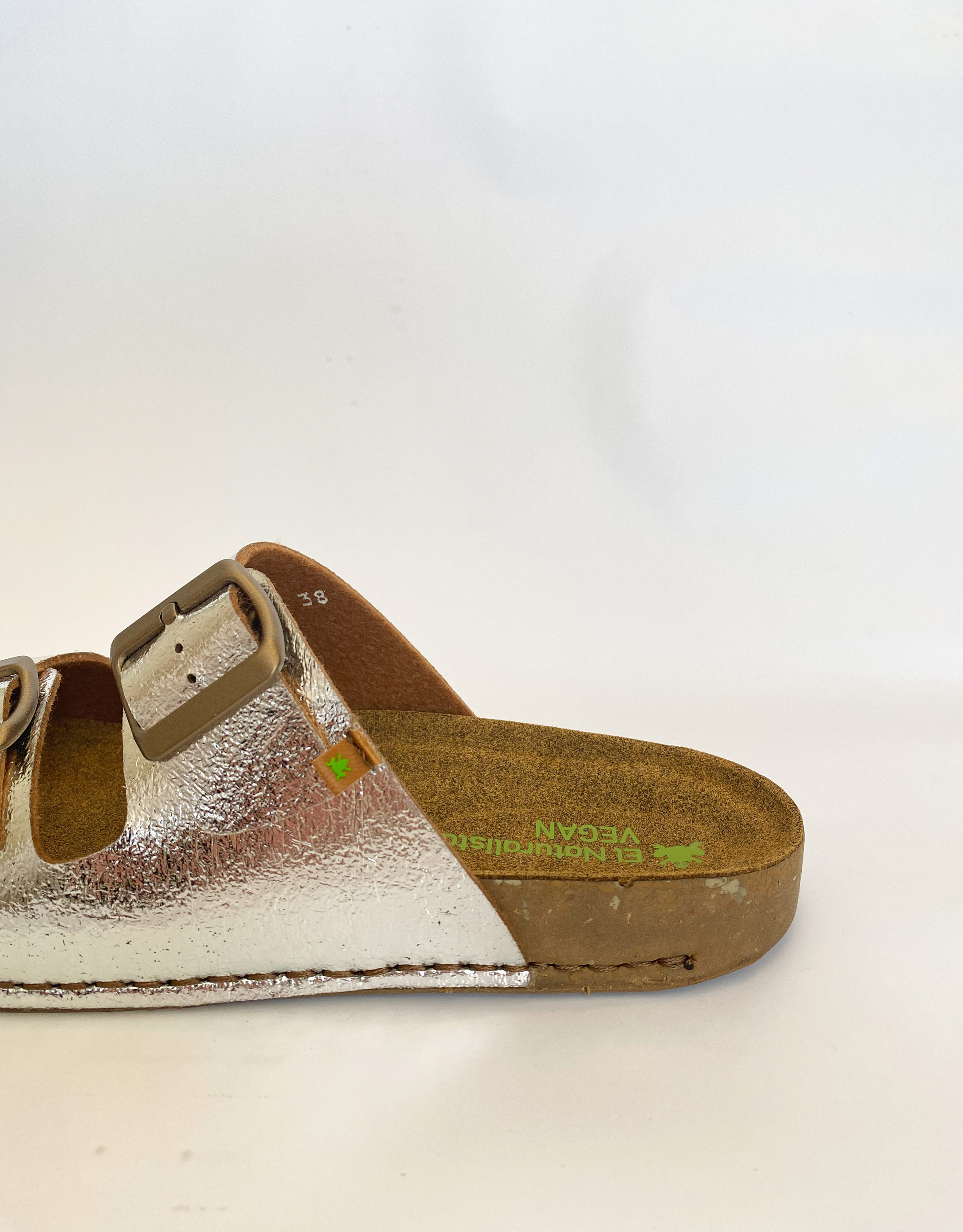 נעלי נשים - El Naturalista - כפכפים טבעוניים BALANCE - כסף2