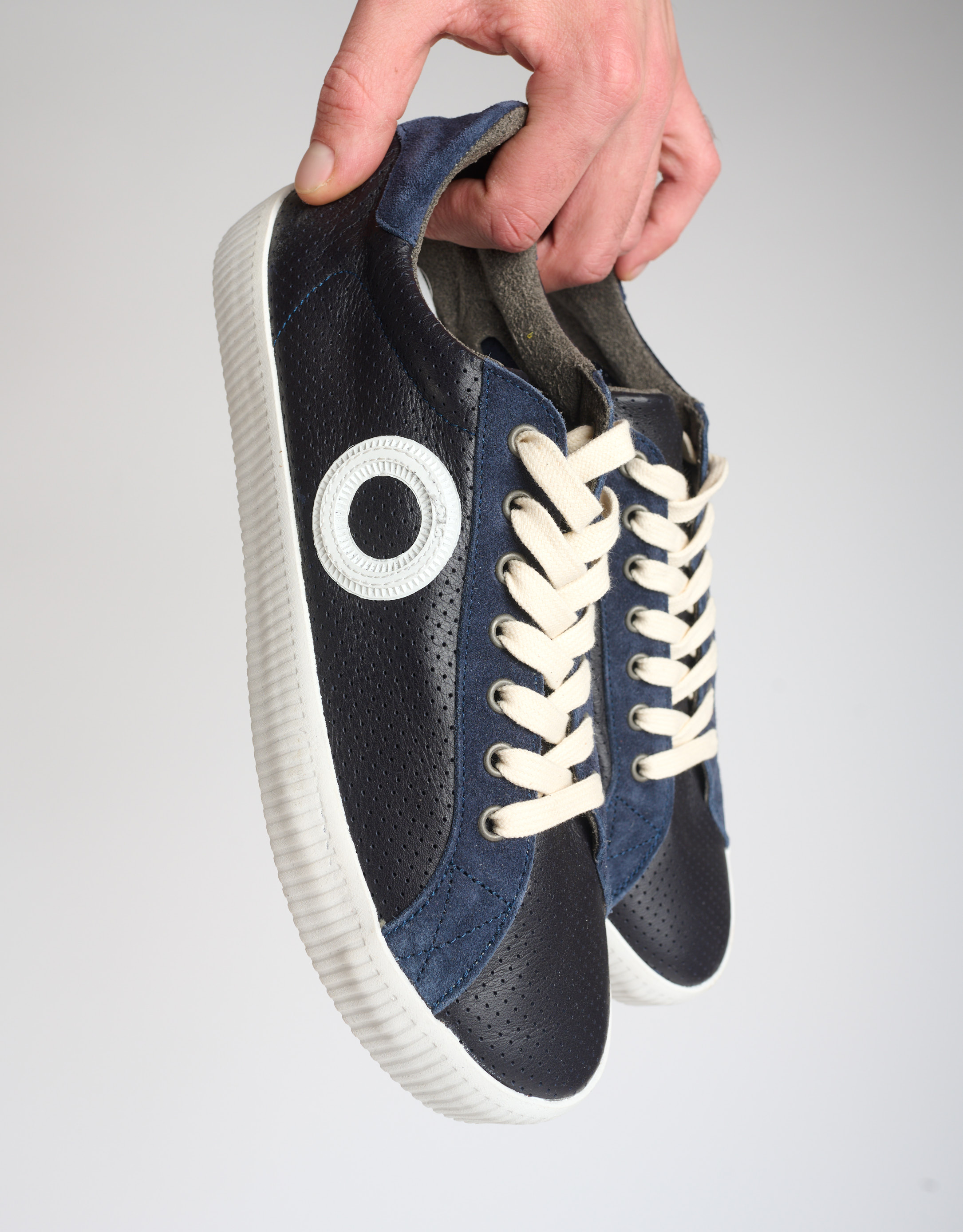 נעלי גברים - Aro - סניקרס עור TIM - כחול