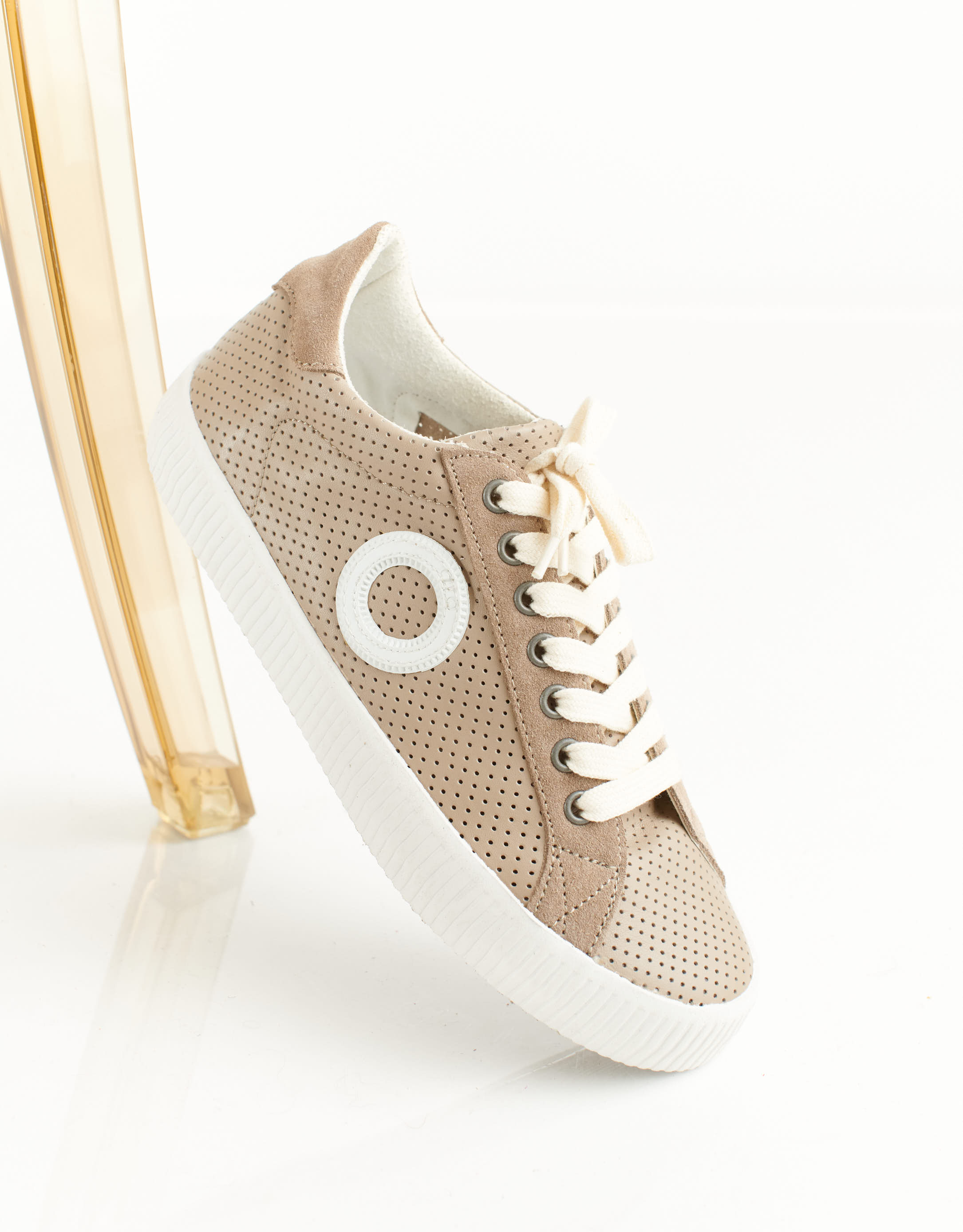 נעלי גברים - Aro - סניקרס עור TIM - חום בהיר4