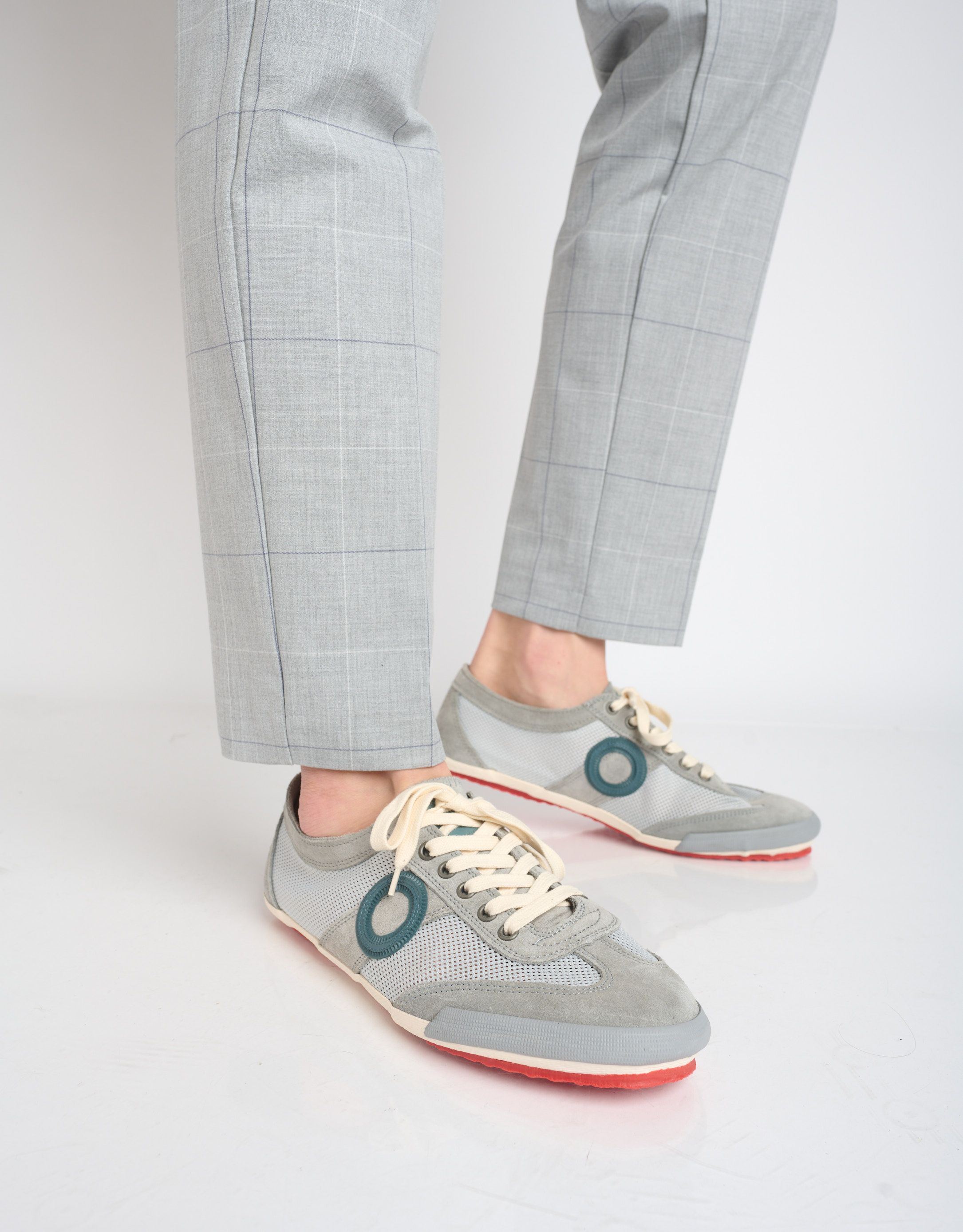 נעלי גברים - Aro - סניקרס JOANETA - אפור בהיר1