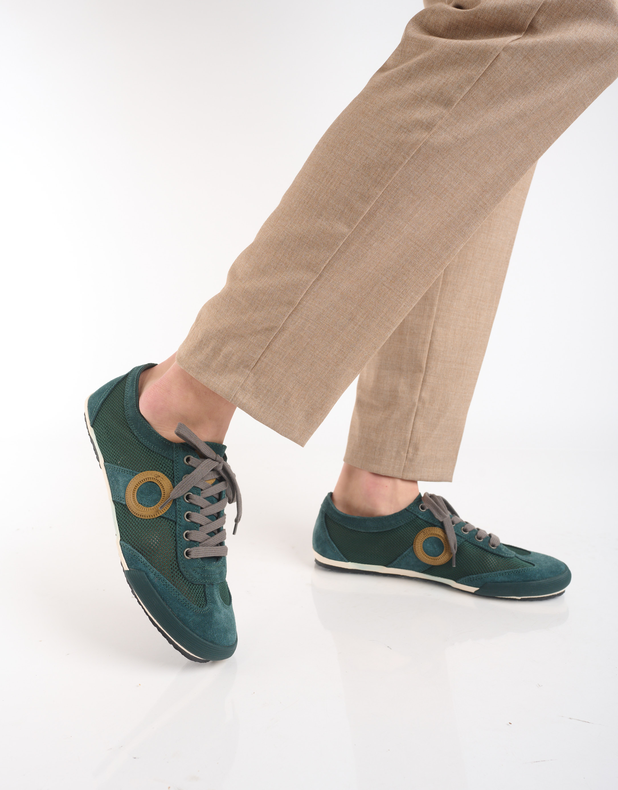 נעלי גברים - Aro - סניקרס JOANETA - ירוק   אפור1