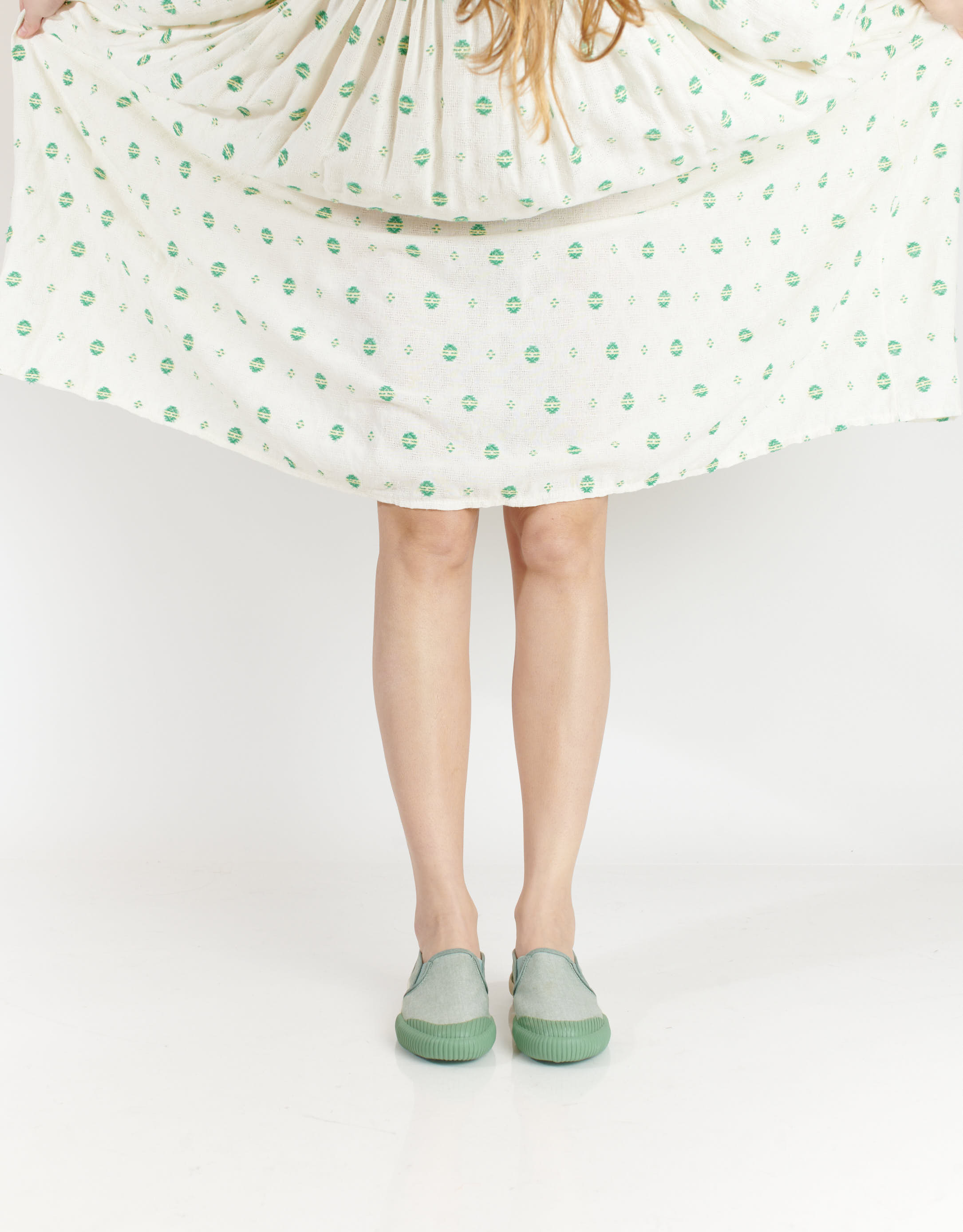 נעלי נשים - Aro - סליפ און  טבעוני  CHARLIE - ירוק3