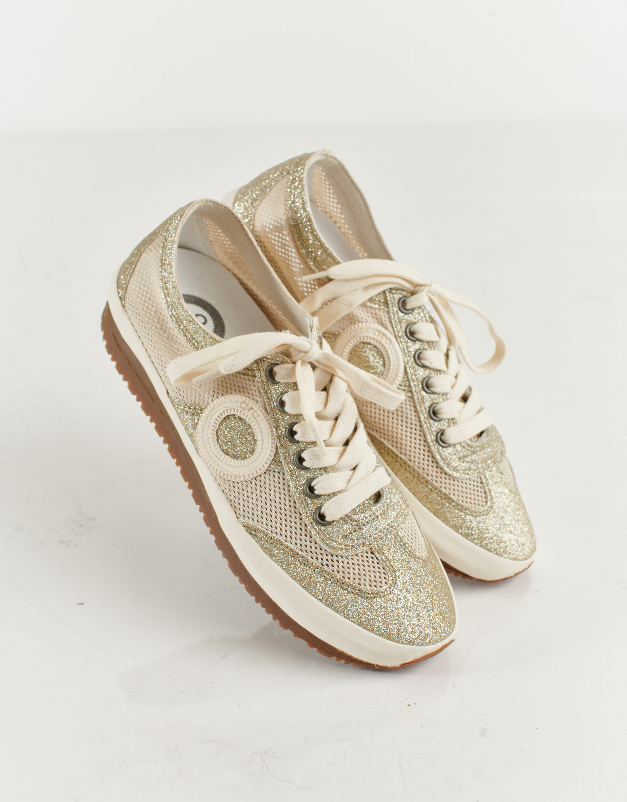 נעלי נשים - Aro - סניקרס JOANETA PLUS GLITT - זהב3