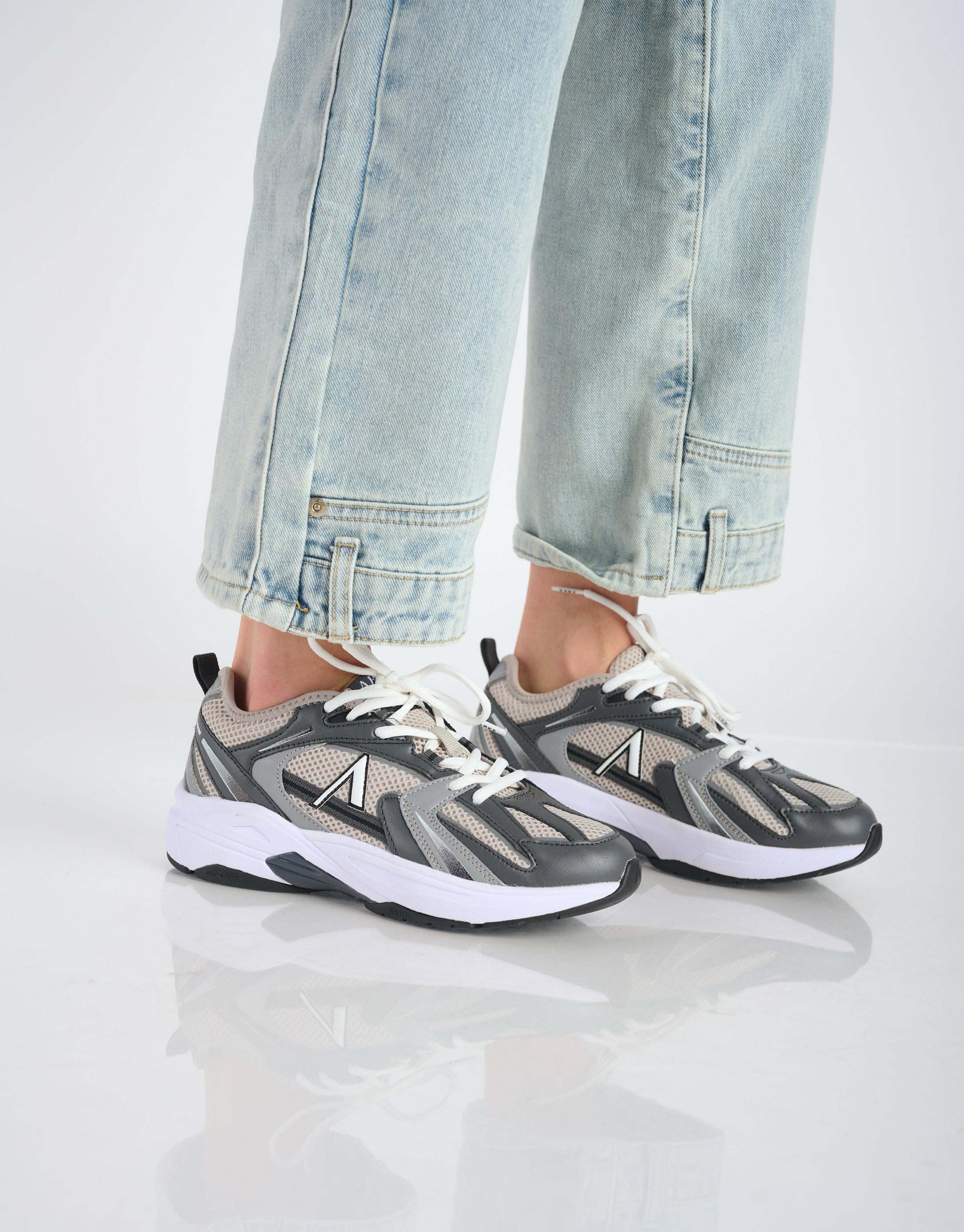 נעלי נשים - Arkk - סניקרס OSERRA MESH - אפור3