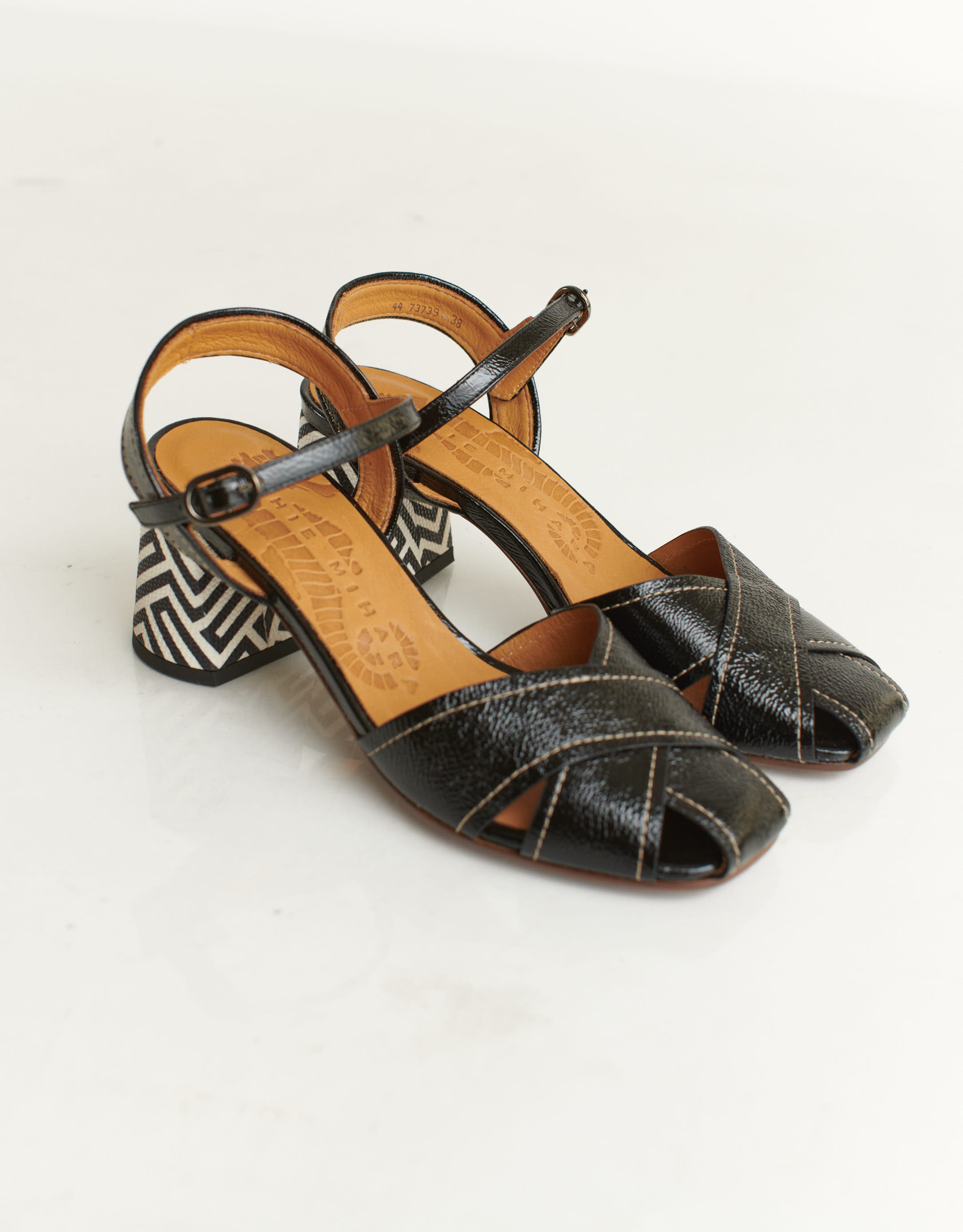 נעלי נשים - Chie Mihara - סנדלי עקב ROLEY - שחור2