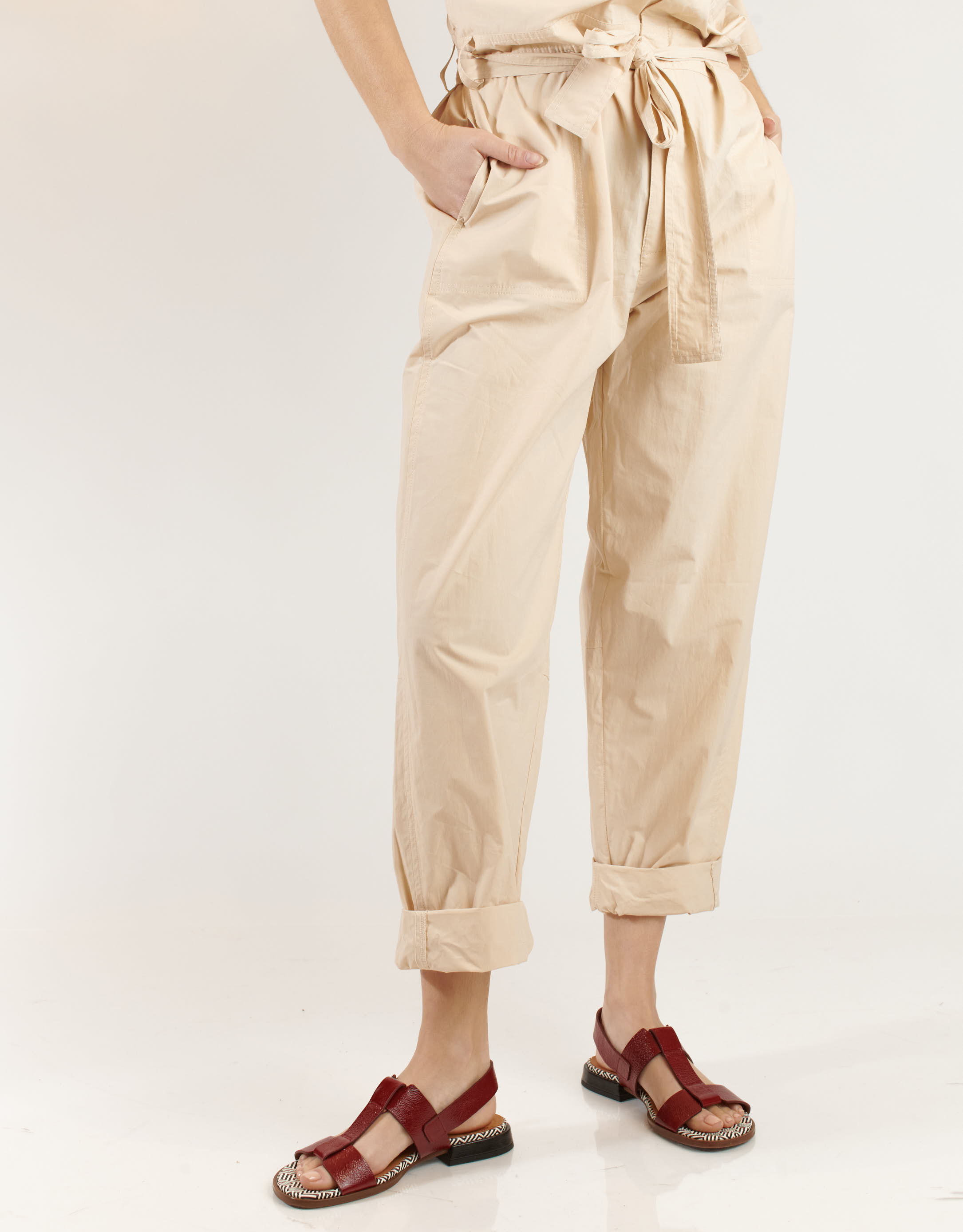 נעלי נשים - Chie Mihara - סנדלים שטוחים WAYWAY - בורדו2