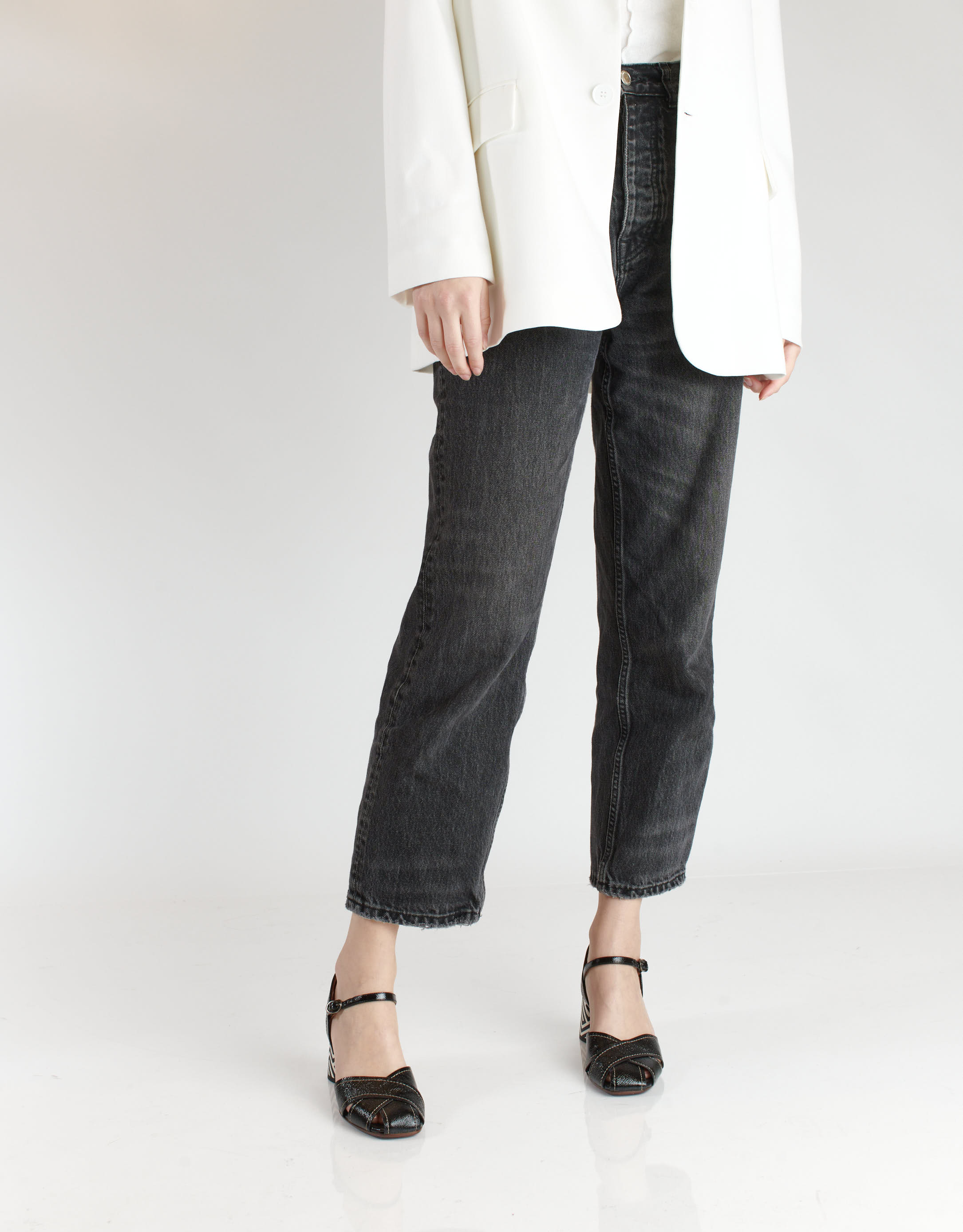 נעלי נשים - Chie Mihara - סנדלי עקב ROLEY - שחור4