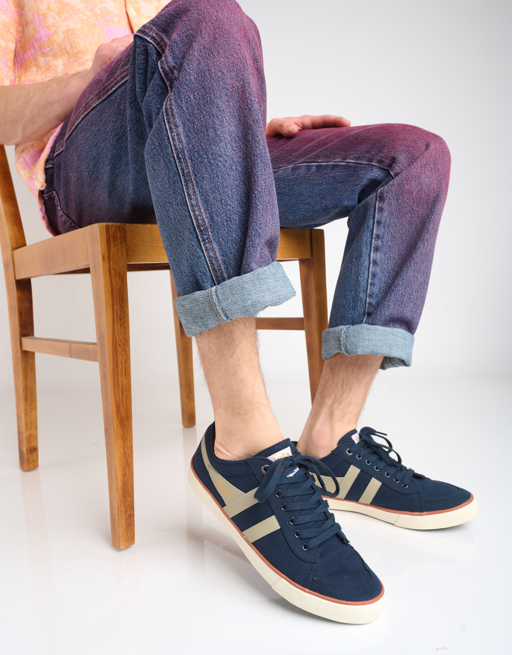 נעלי גברים - Gola - סניקרס COMET - כחול   לבן