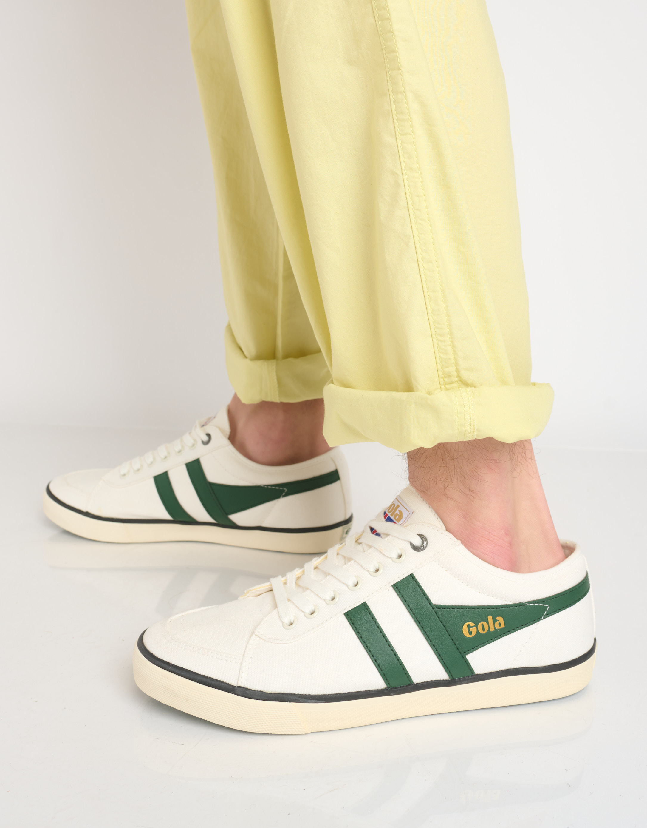 נעלי גברים - Gola - סניקרס COMET - לבן   ירוק3