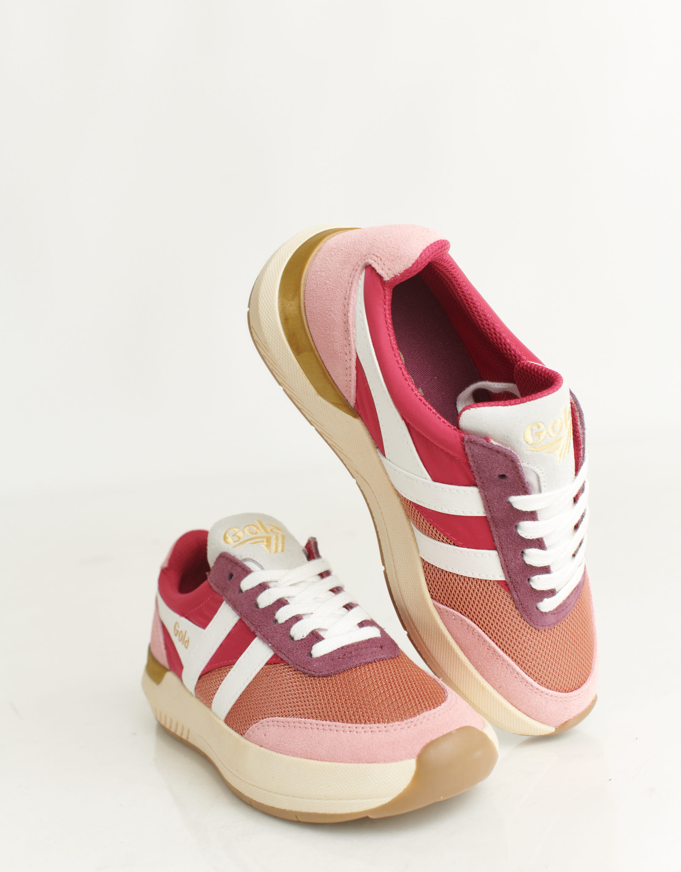 נעלי נשים - Gola - סניקרס RAVEN - כתום   ורוד2