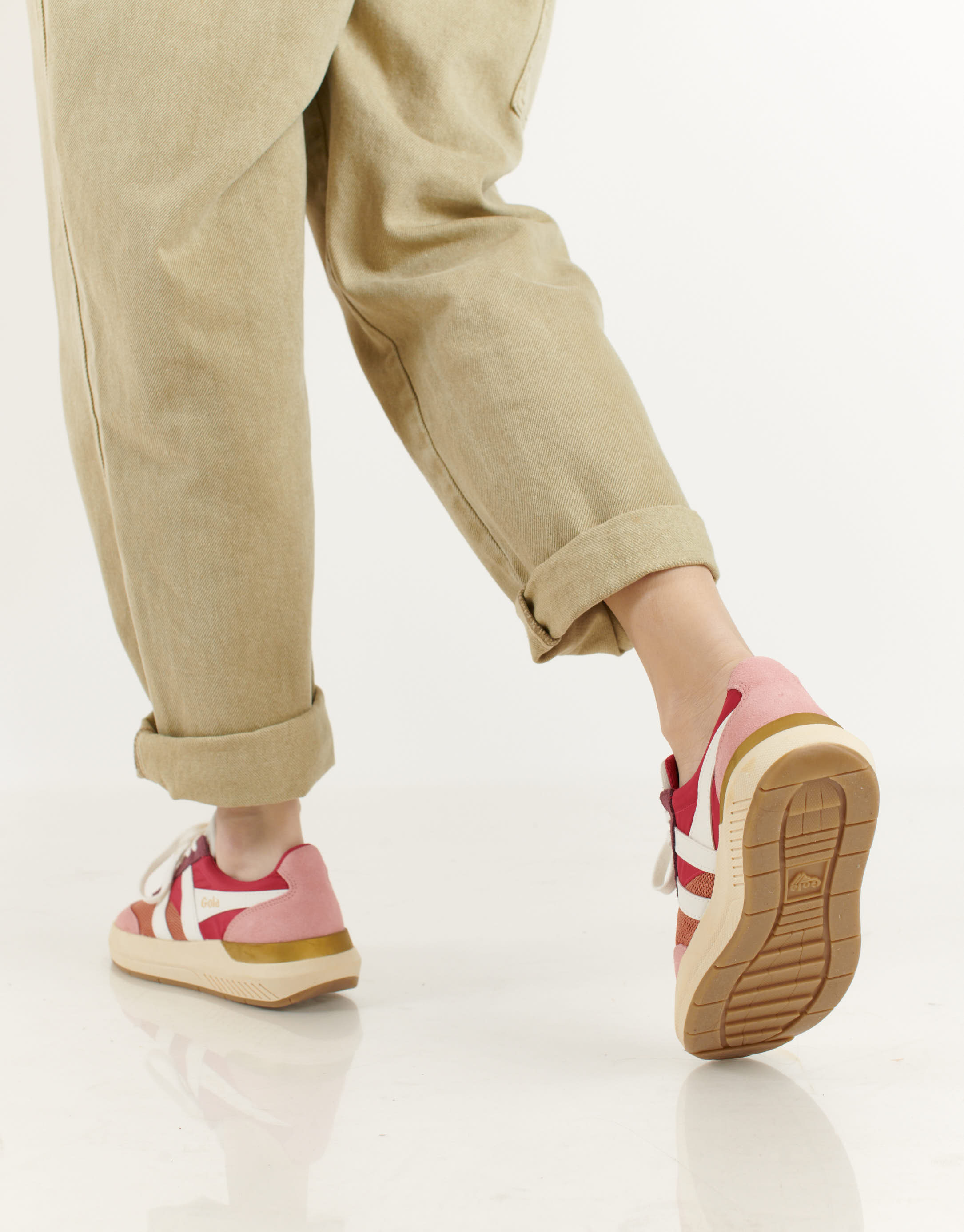 נעלי נשים - Gola - סניקרס RAVEN - כתום   ורוד4