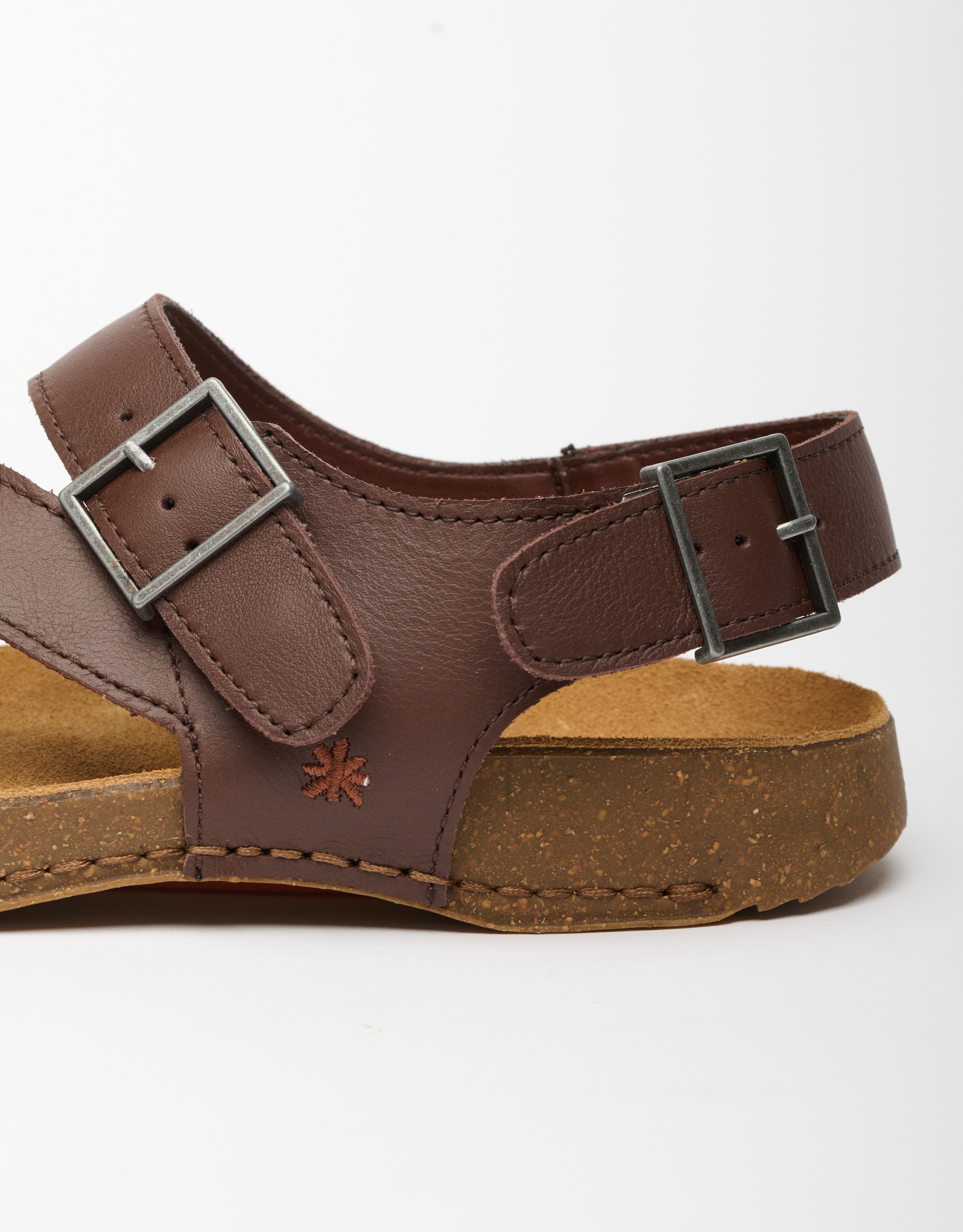 נעלי גברים - Art - סנדלי עור I BREATHE - חום3