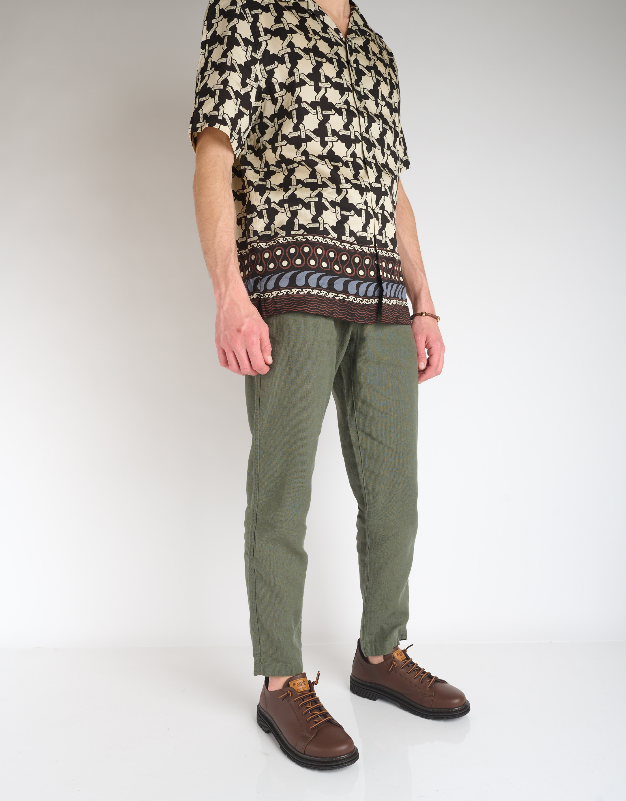 נעלי גברים - Art - נעלי עור BIRMINGHAM - חום2