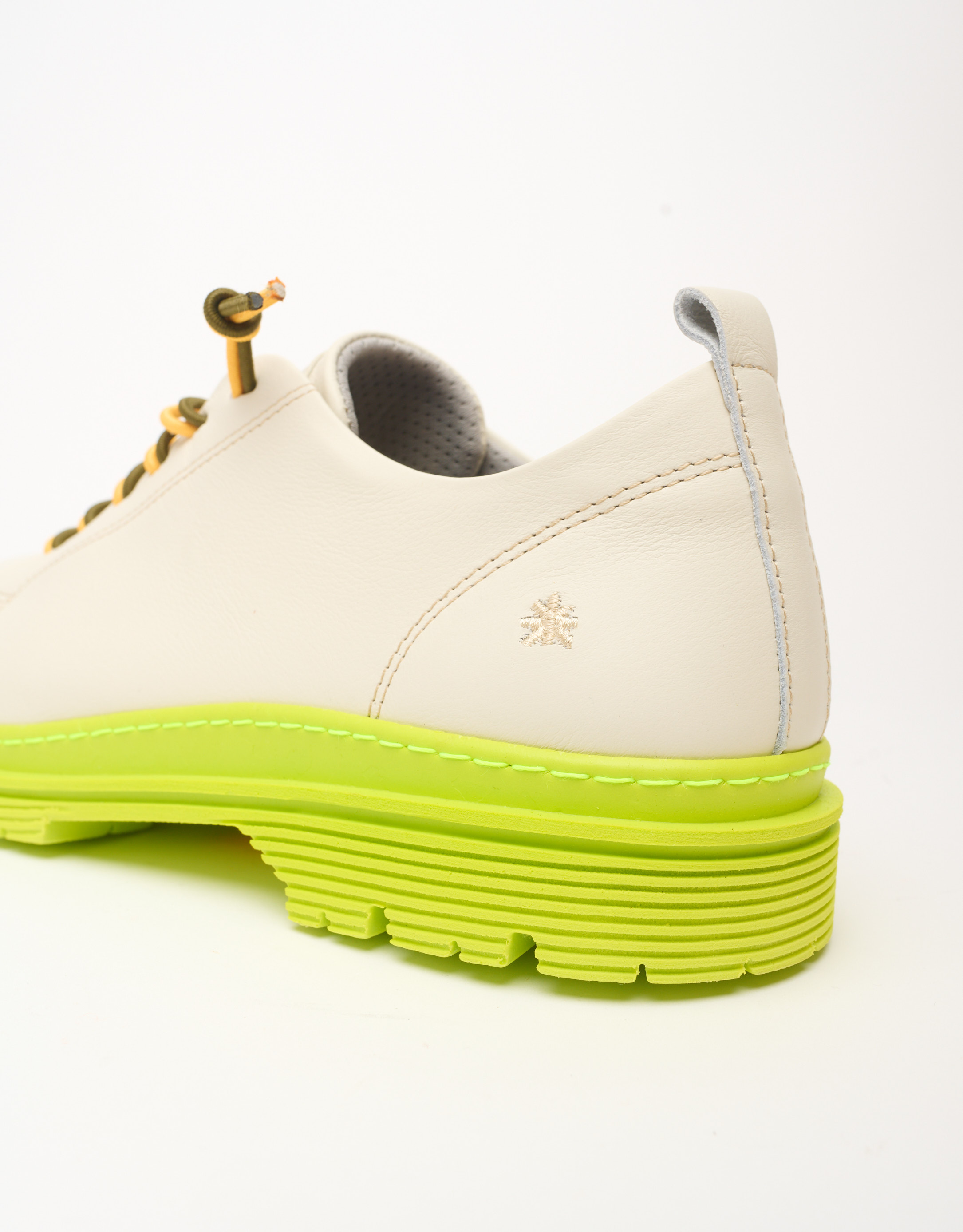 נעלי גברים - Art - נעלי עור BIRMINGHAM - לבן   ירוק3