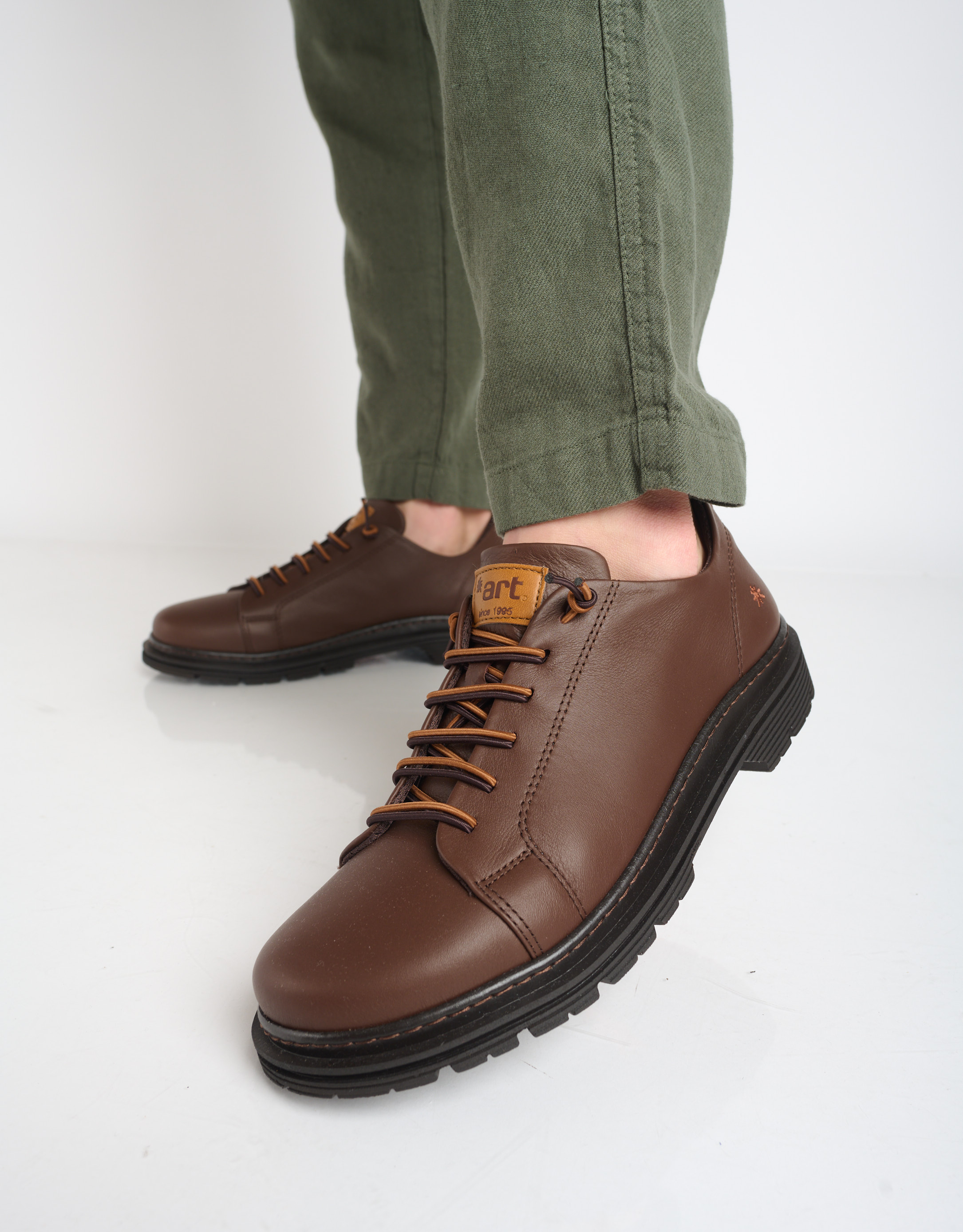 נעלי גברים - Art - נעלי עור BIRMINGHAM - חום4