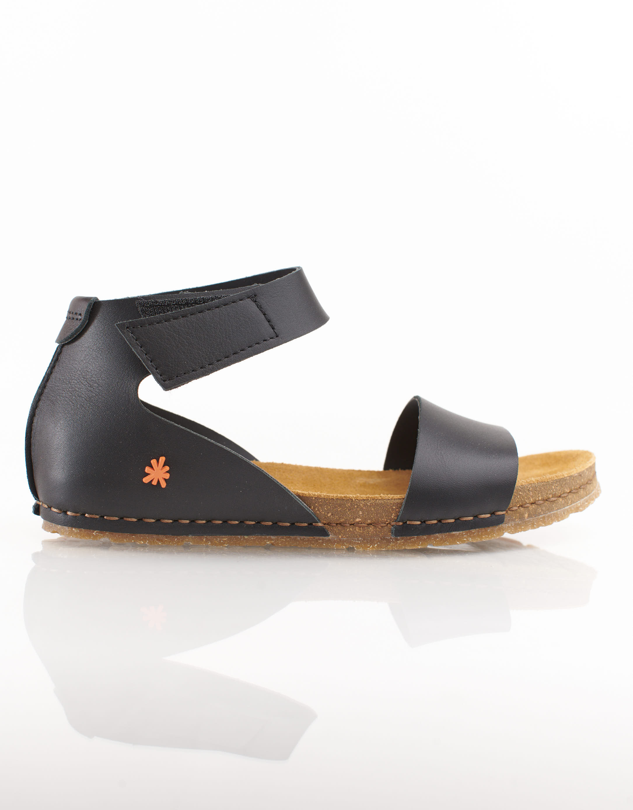 נעלי נשים - Art - סנדלי עור  CRETA - שחור4