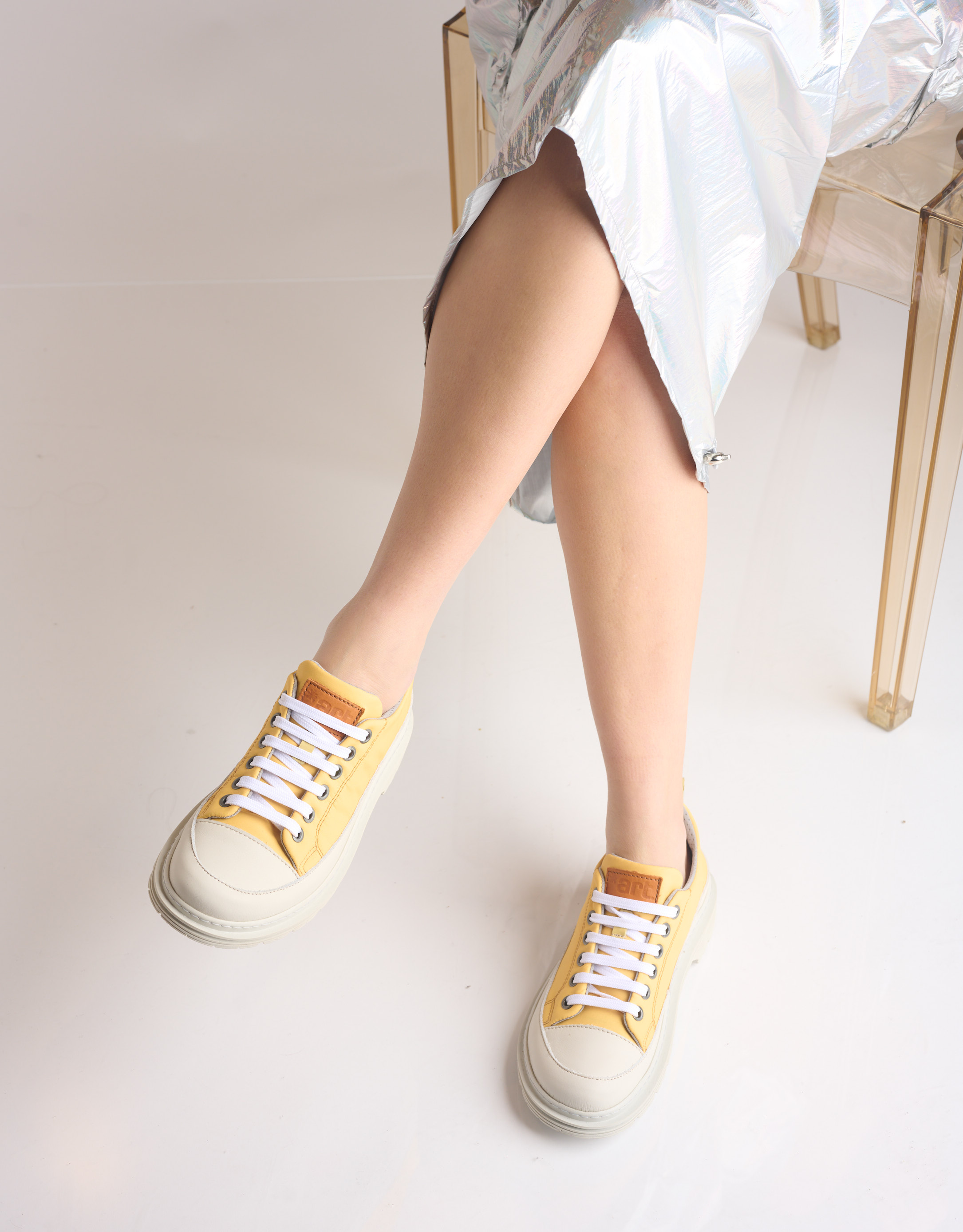 נעלי נשים - Art - סניקרס BIRMINGHAM - צהוב3