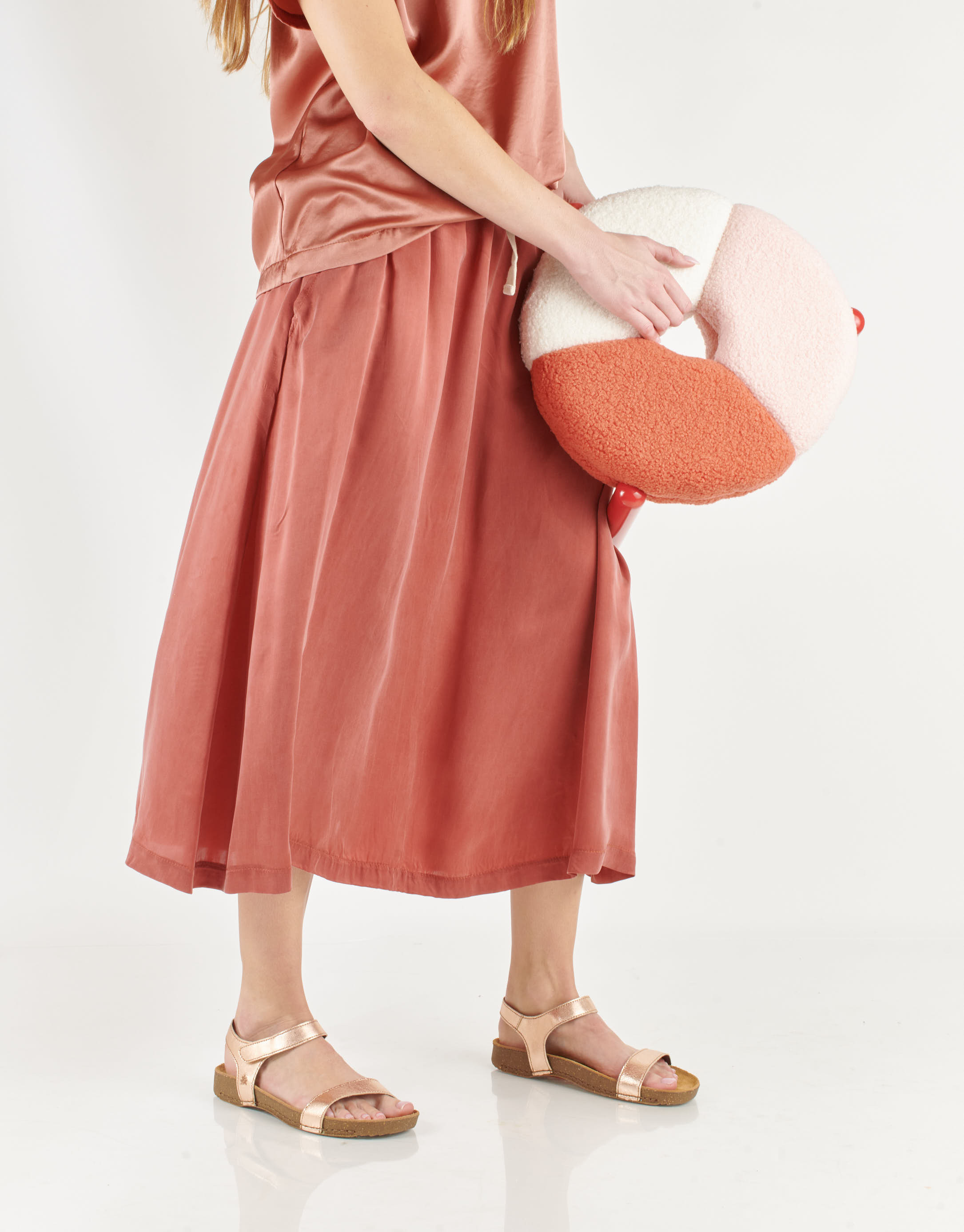 נעלי נשים - Art - סנדלי עור I BREATHE - ברונזה3