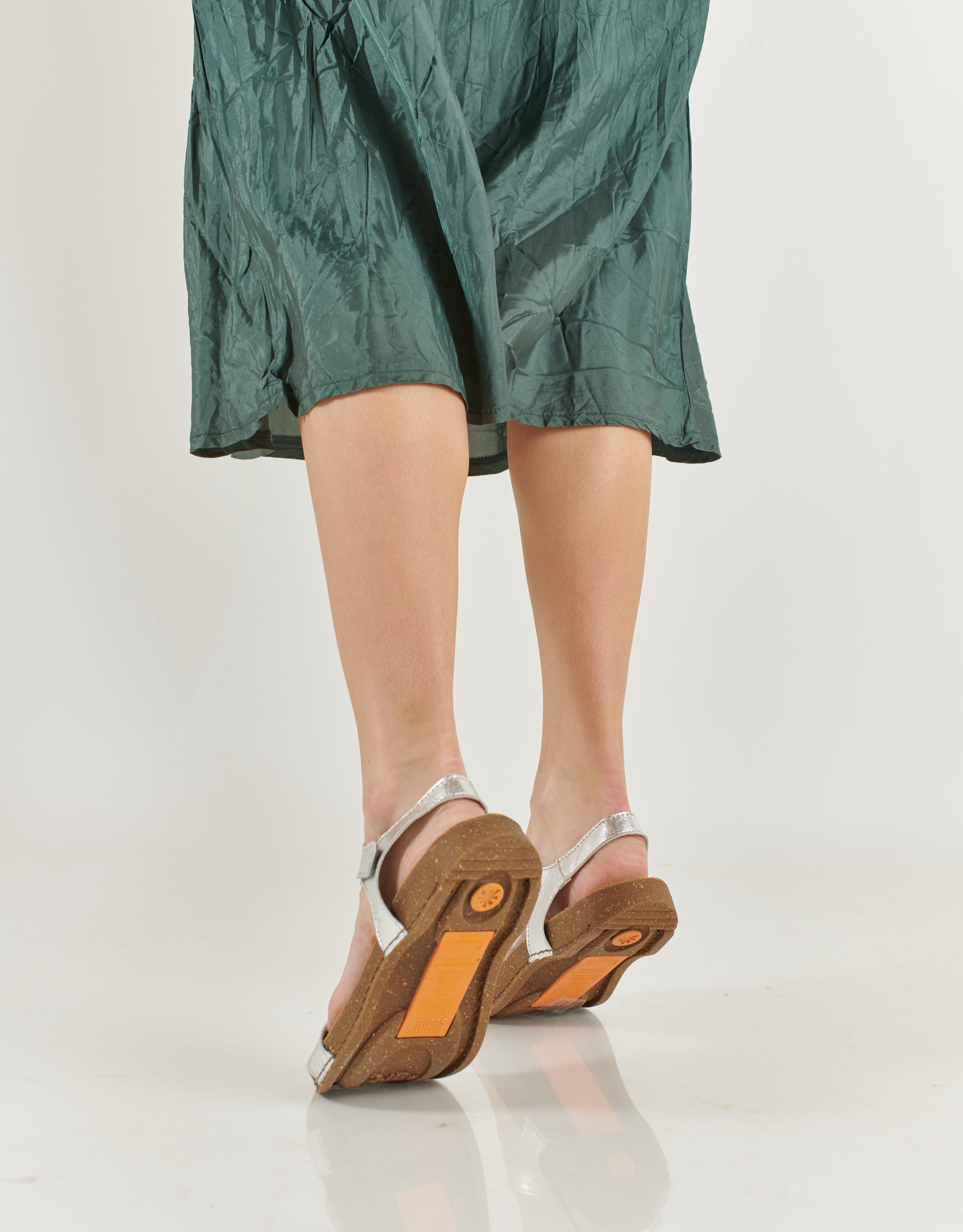 נעלי נשים - Art - סנדלי עור I BREATHE - כסף4