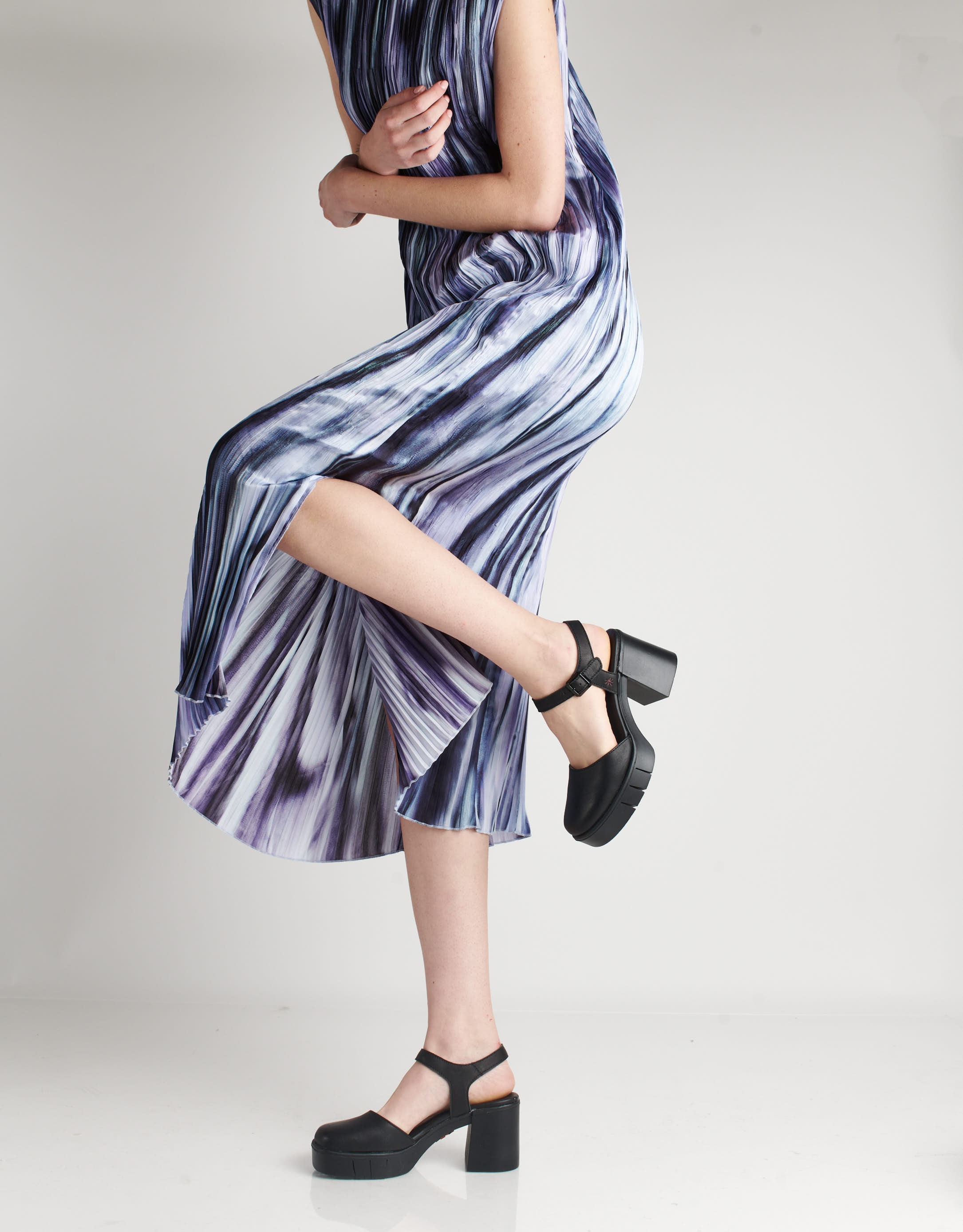 נעלי נשים - Art - סנדלי בובה EVISSA - שחור3