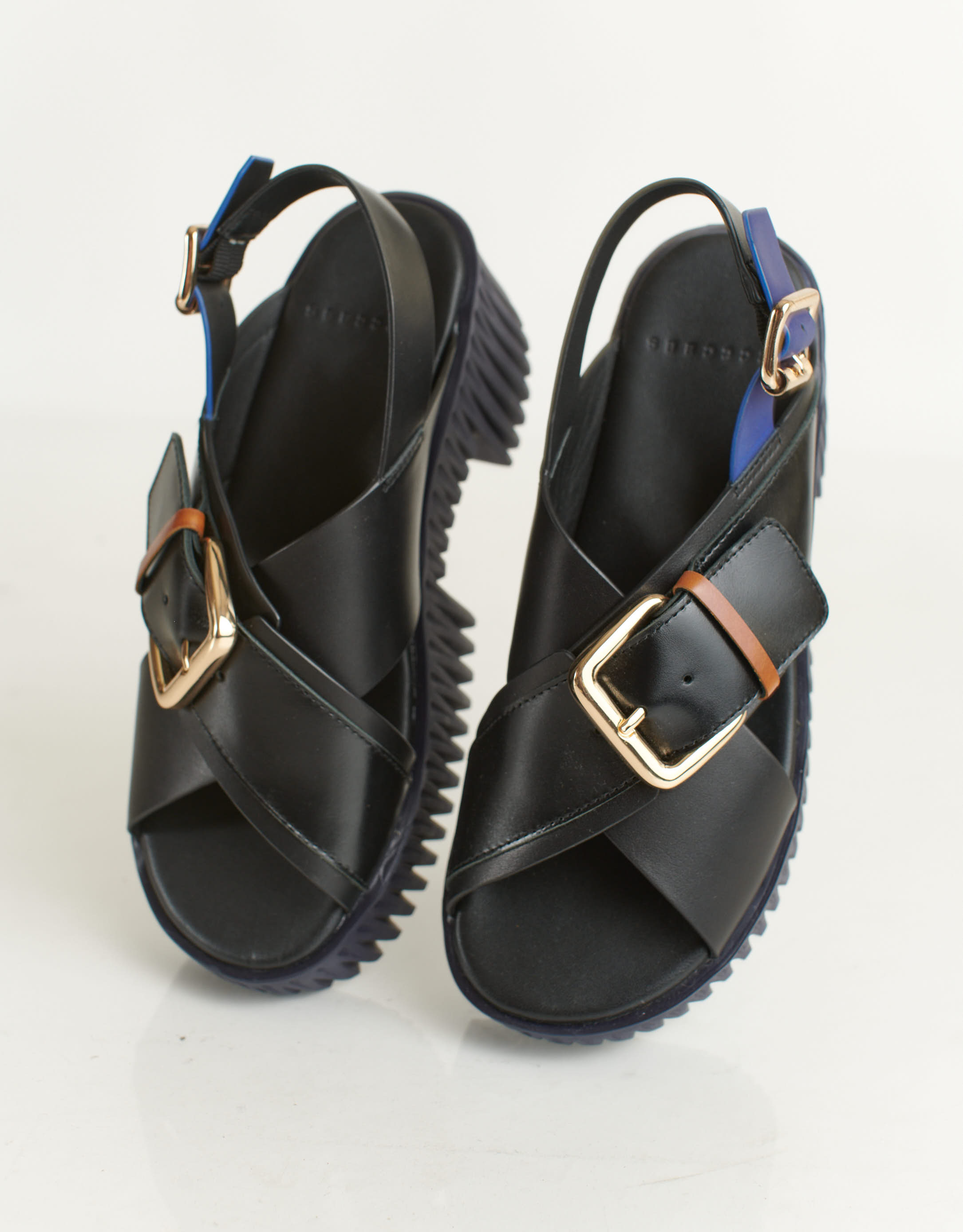 נעלי נשים - 4CCCCEES - סנדלי פלטפורמה PLIA JUNO - שחור1