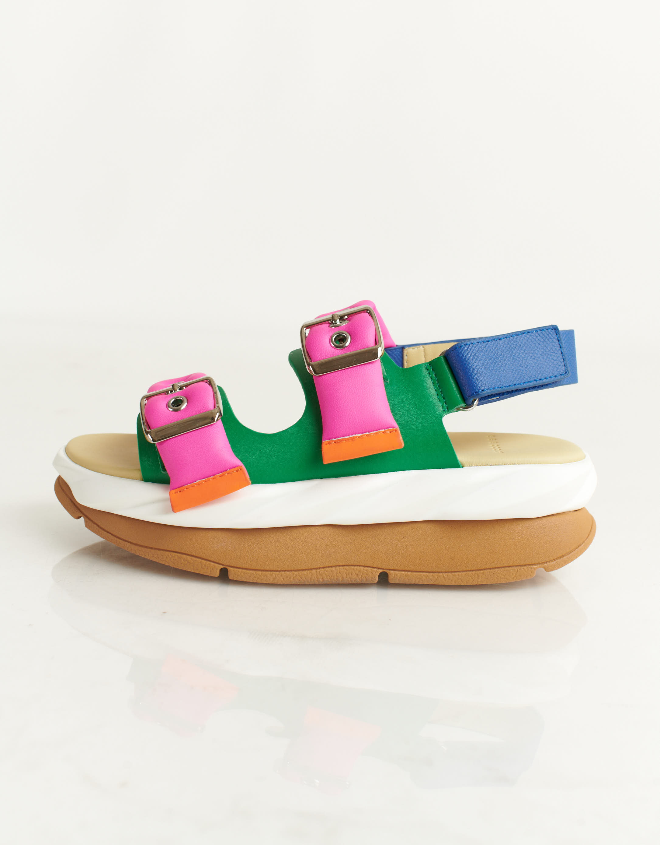 נעלי נשים - 4CCCCEES - סנדלי פלטפורמה MELLOW VIT - צבעוני2