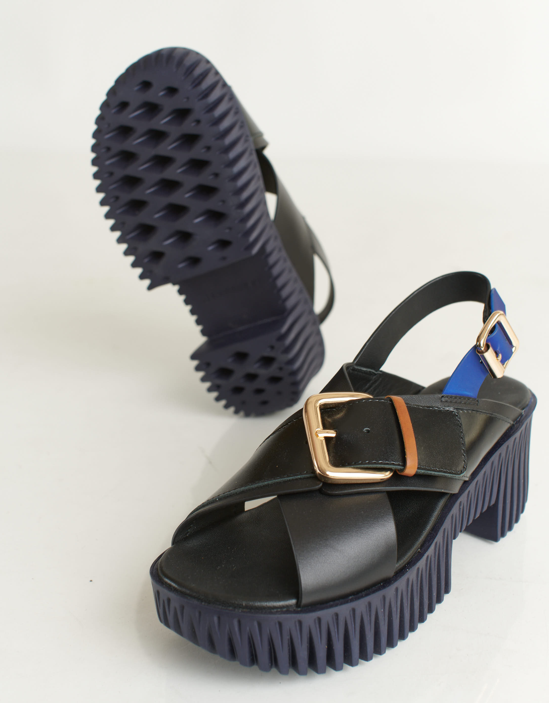 נעלי נשים - 4CCCCEES - סנדלי פלטפורמה PLIA JUNO - שחור4