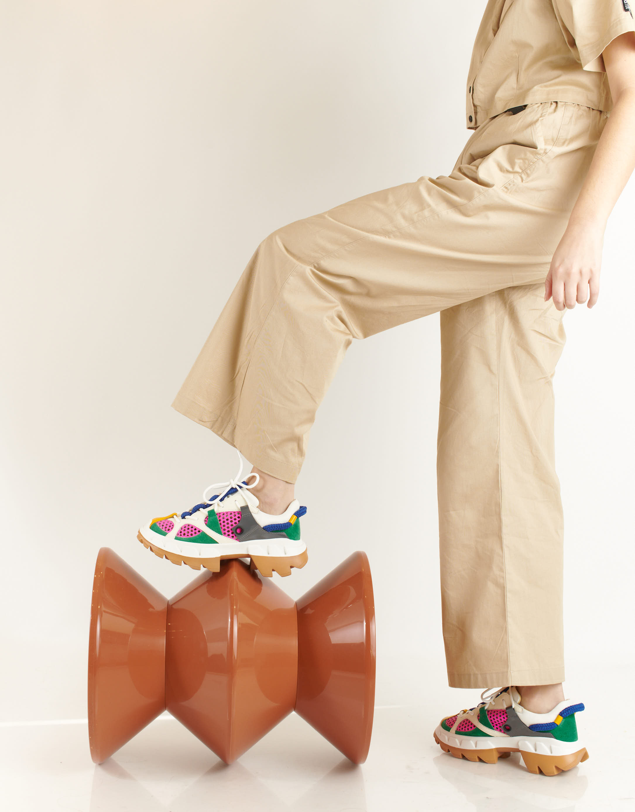 נעלי נשים - 4CCCCEES - סניקרס מחוררות ARKO JUNGL - צבעוני3