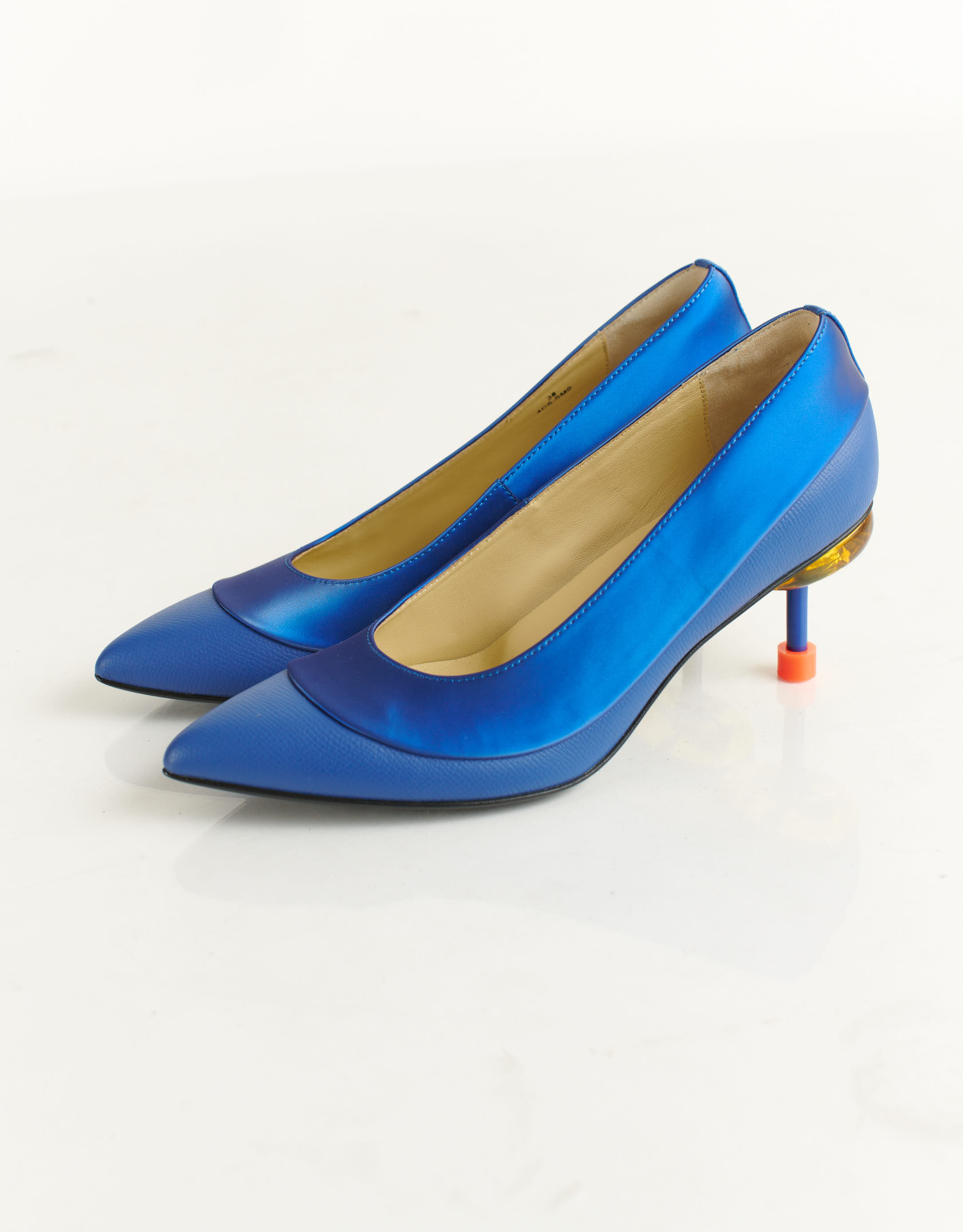 נעלי נשים - 4CCCCEES - נעלי סירה עם עקב OSHA TOD - כחול2