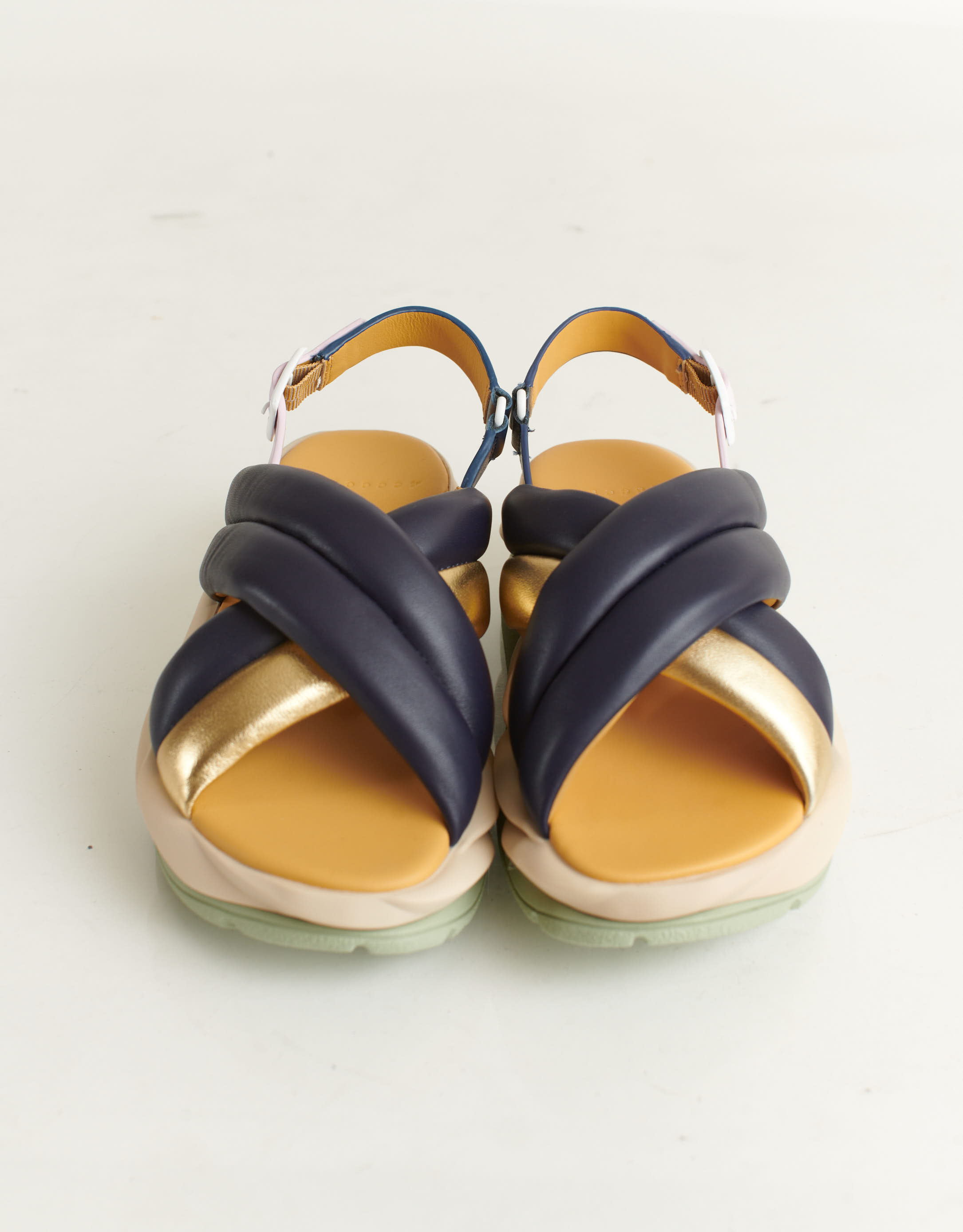 נעלי נשים - 4CCCCEES - סנדלי פלטפורמה MELLOW MEL - כחול4