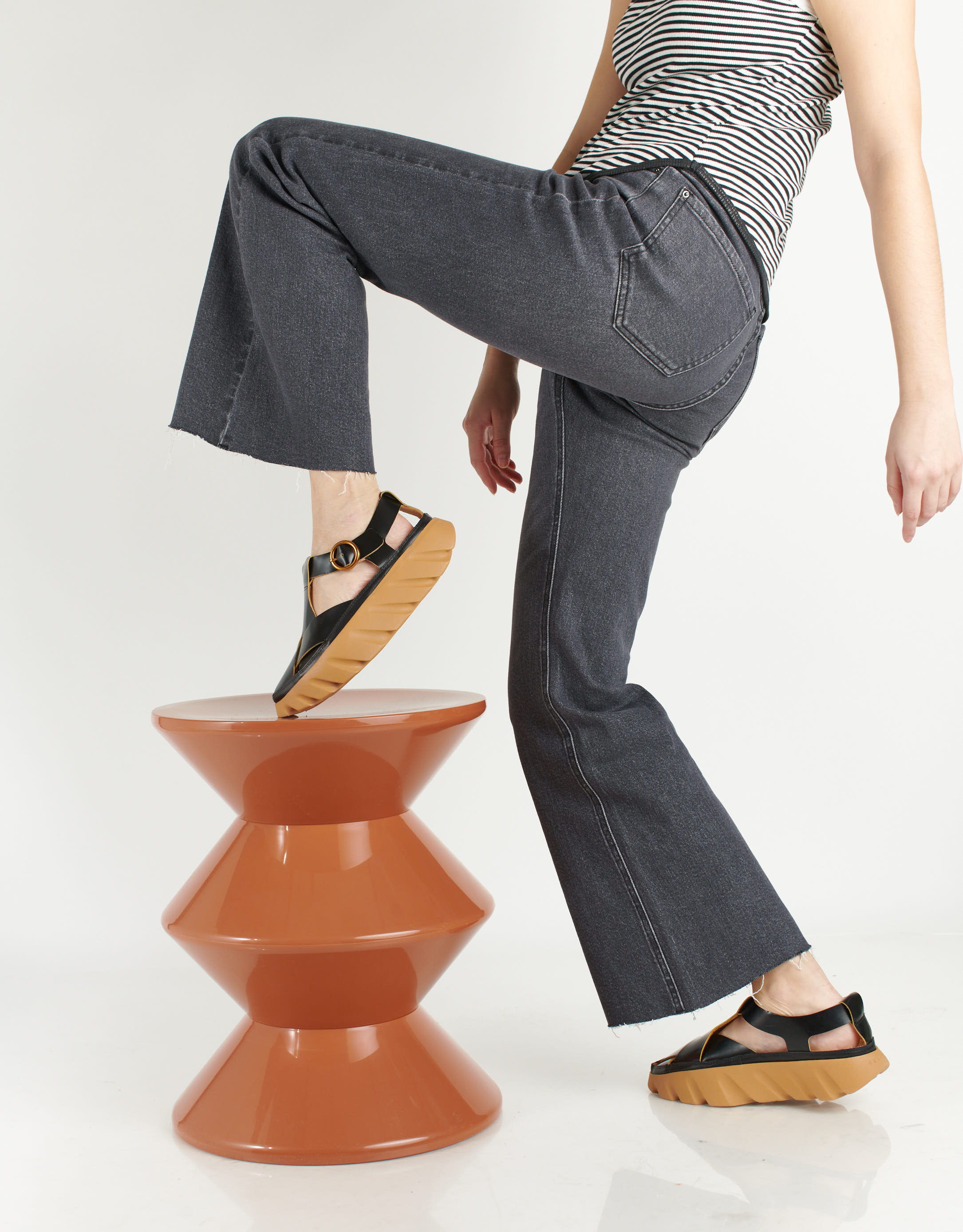 נעלי נשים - 4CCCCEES - סנדלי דייגים TURA ROSSI - שחור3