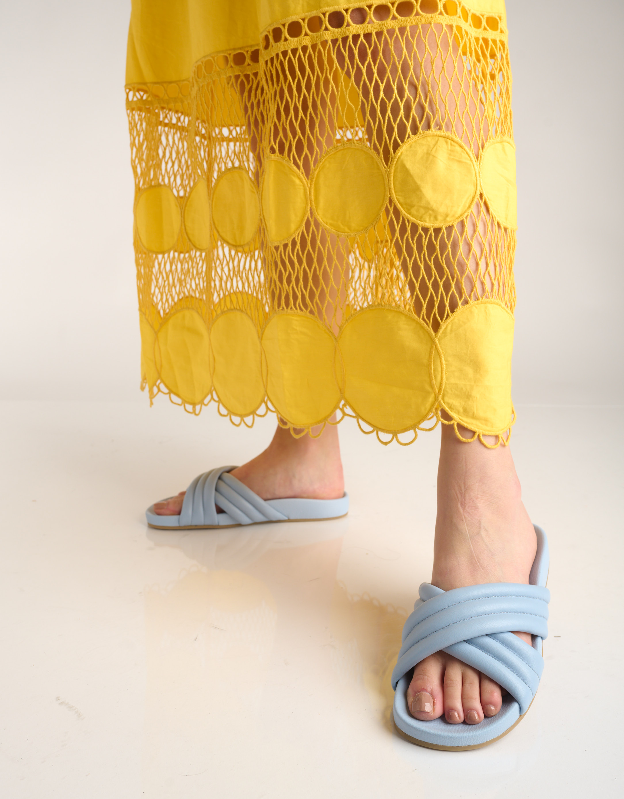 נעלי נשים - Rollie - כפכפים TIDE CROSS PADDED - תכלת3