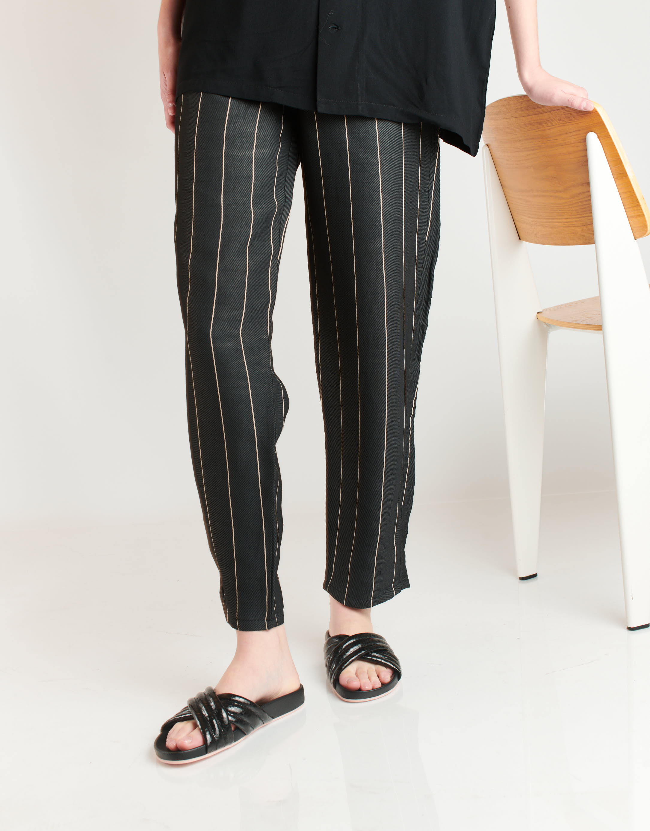 נעלי נשים - Rollie - כפכפים  TIDE CROSS PADD1 - שחור מבריק2