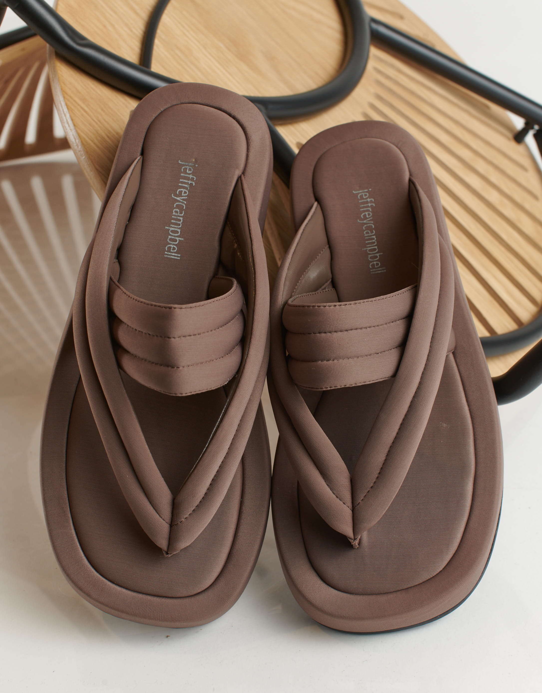 נעלי נשים - Jeffrey Campbell - כפכפים NO BIGGIE - חום2