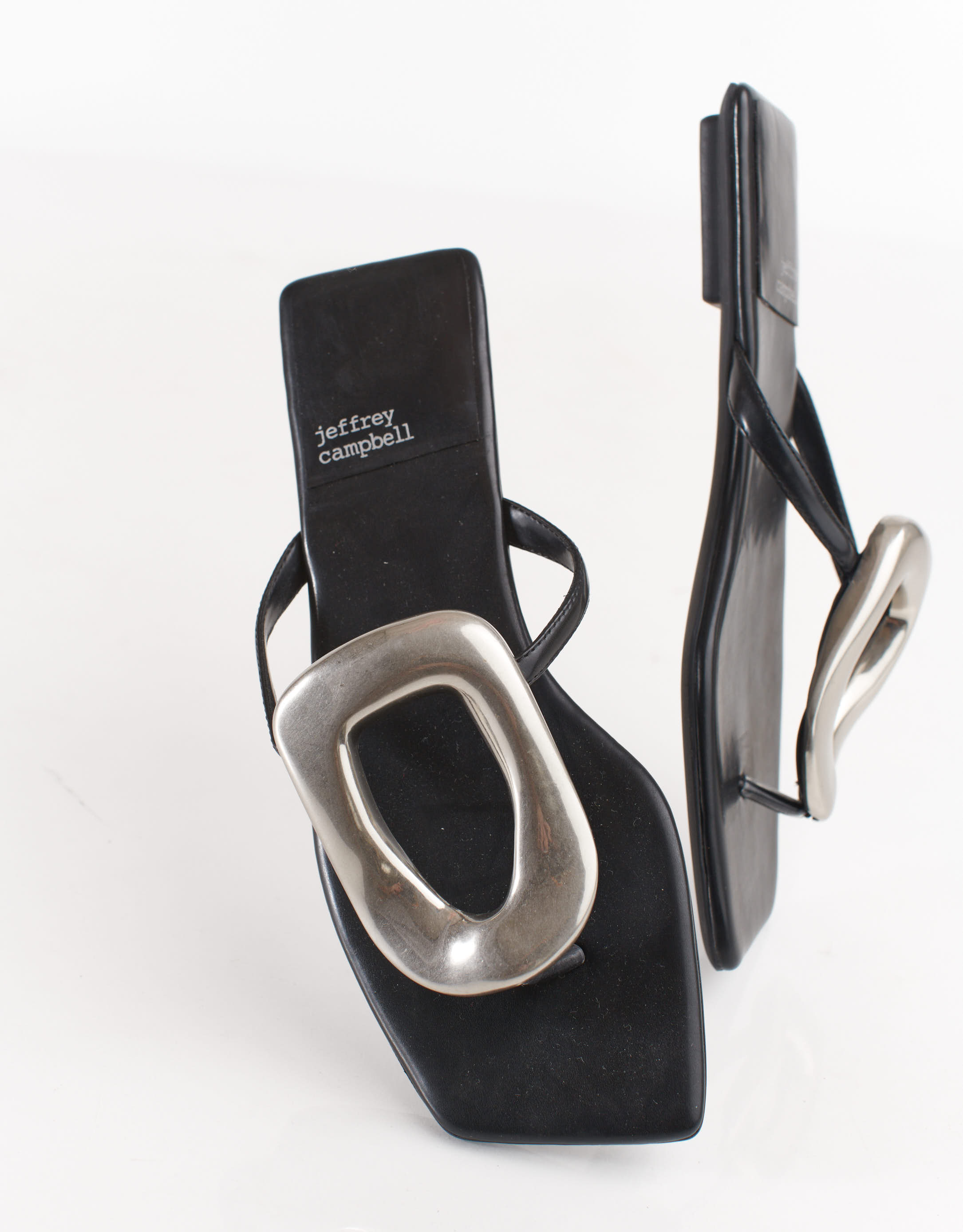 נעלי נשים - Jeffrey Campbell - כפכפים שטוחים LINQUES - שחור4