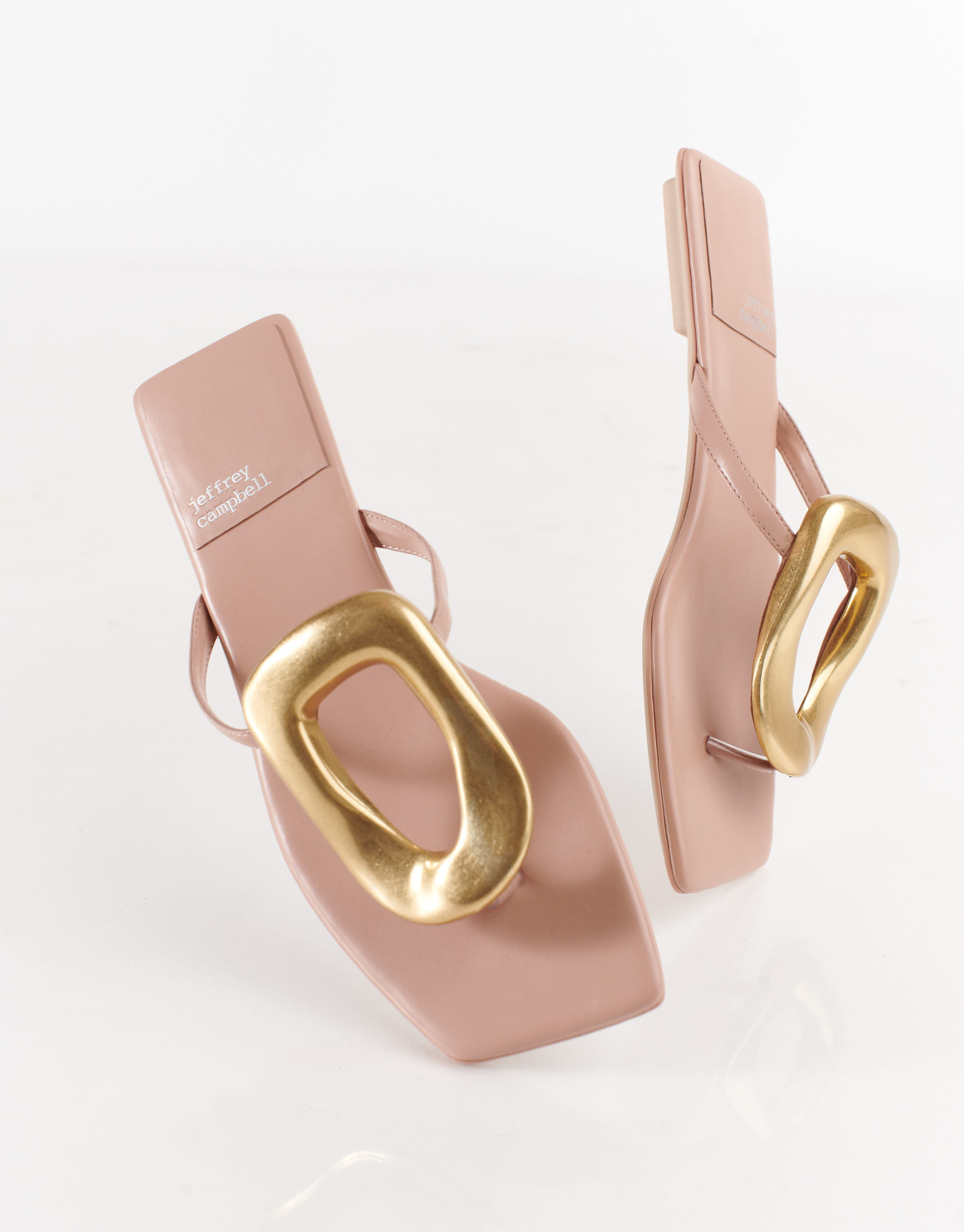 נעלי נשים - Jeffrey Campbell - כפכפים שטוחים LINQUES - בז'4