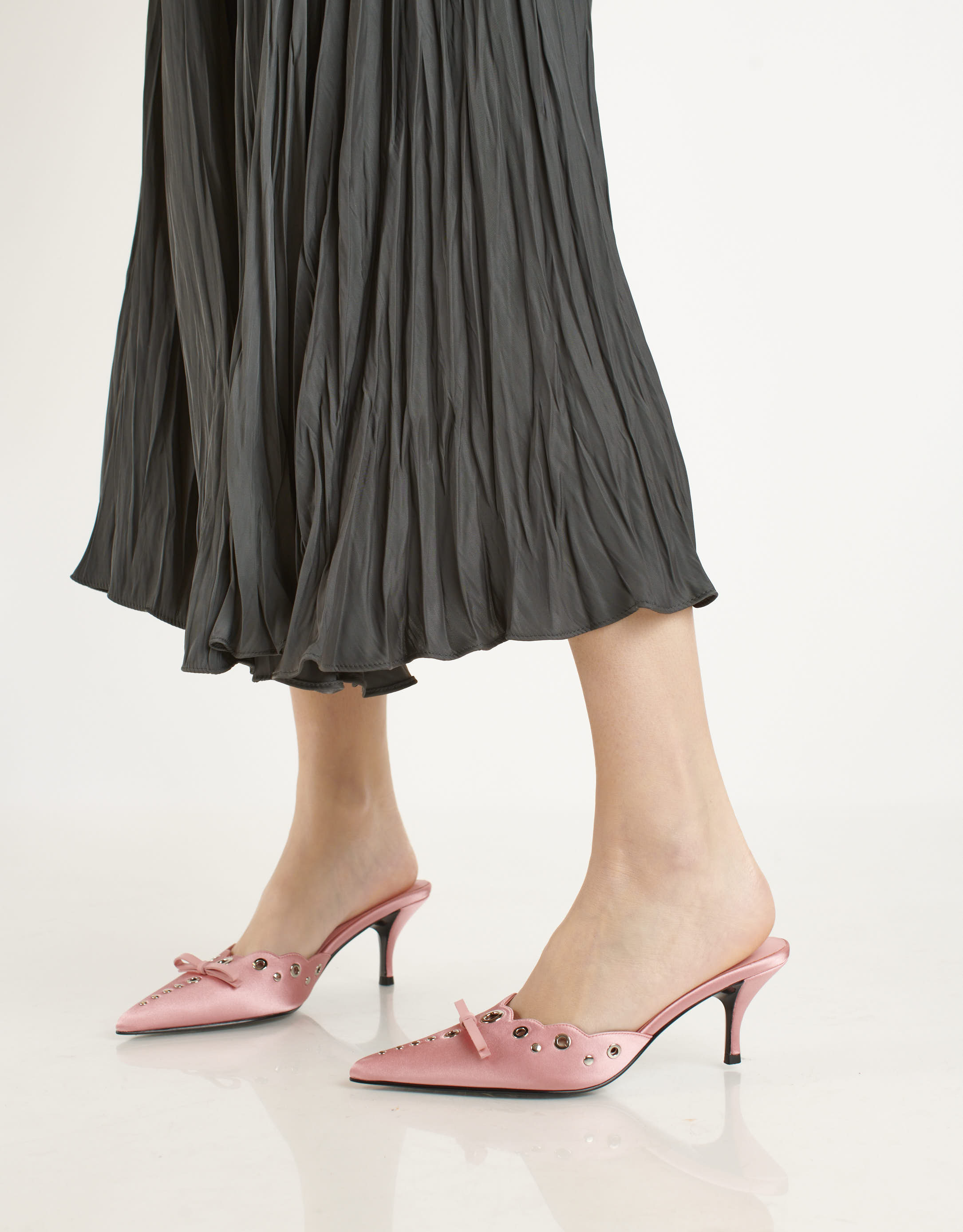 נעלי נשים - Jeffrey Campbell - כפכפי עקב GRATIS - ורוד3