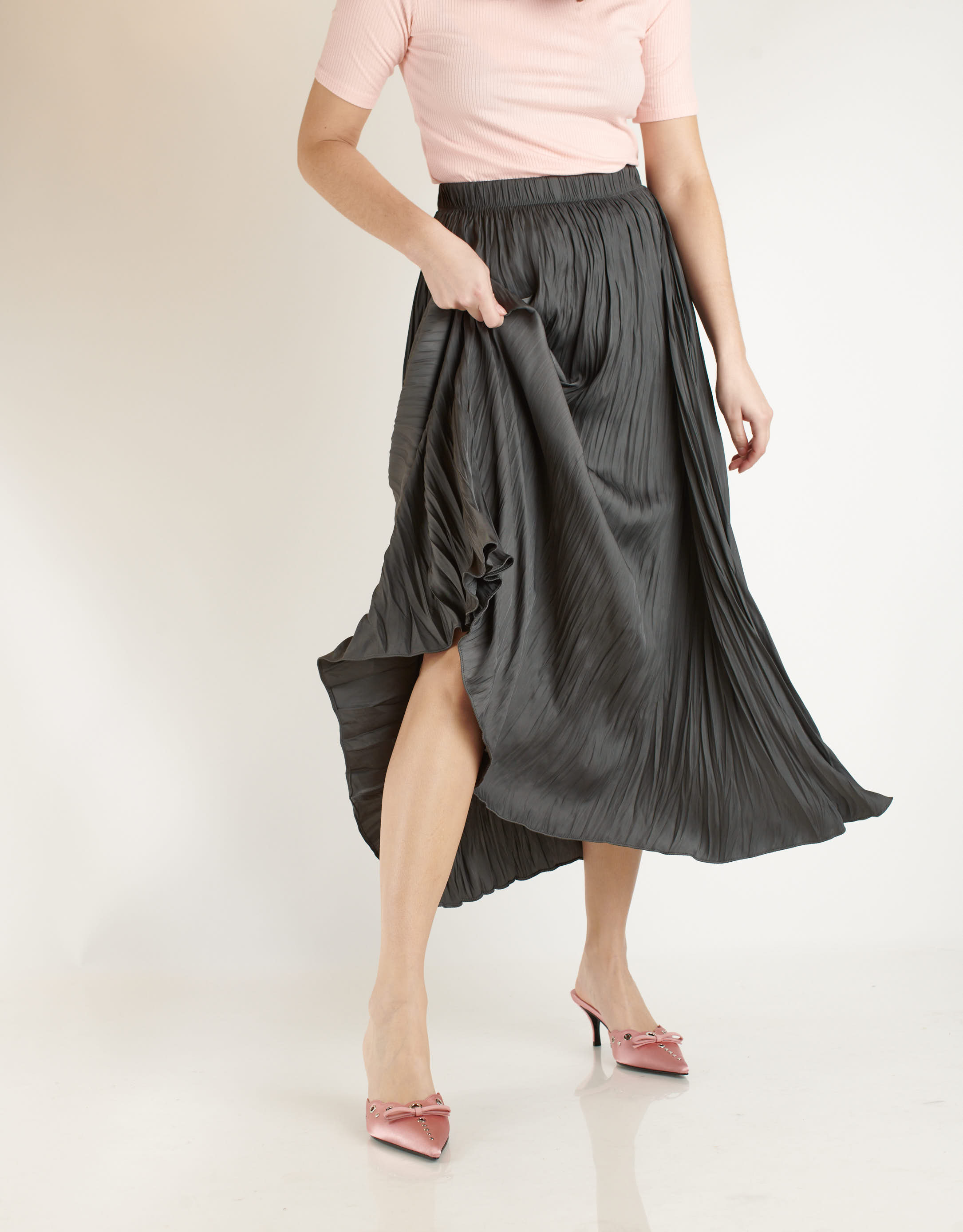 נעלי נשים - Jeffrey Campbell - כפכפי עקב GRATIS - ורוד4